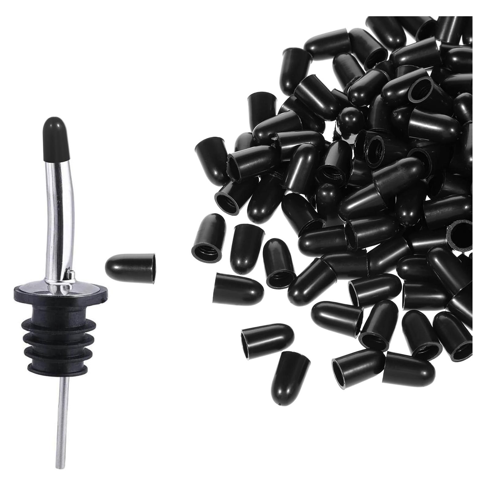 200 Tapas de Goma para Vertedores de Licor Gtziqa 7.5mm