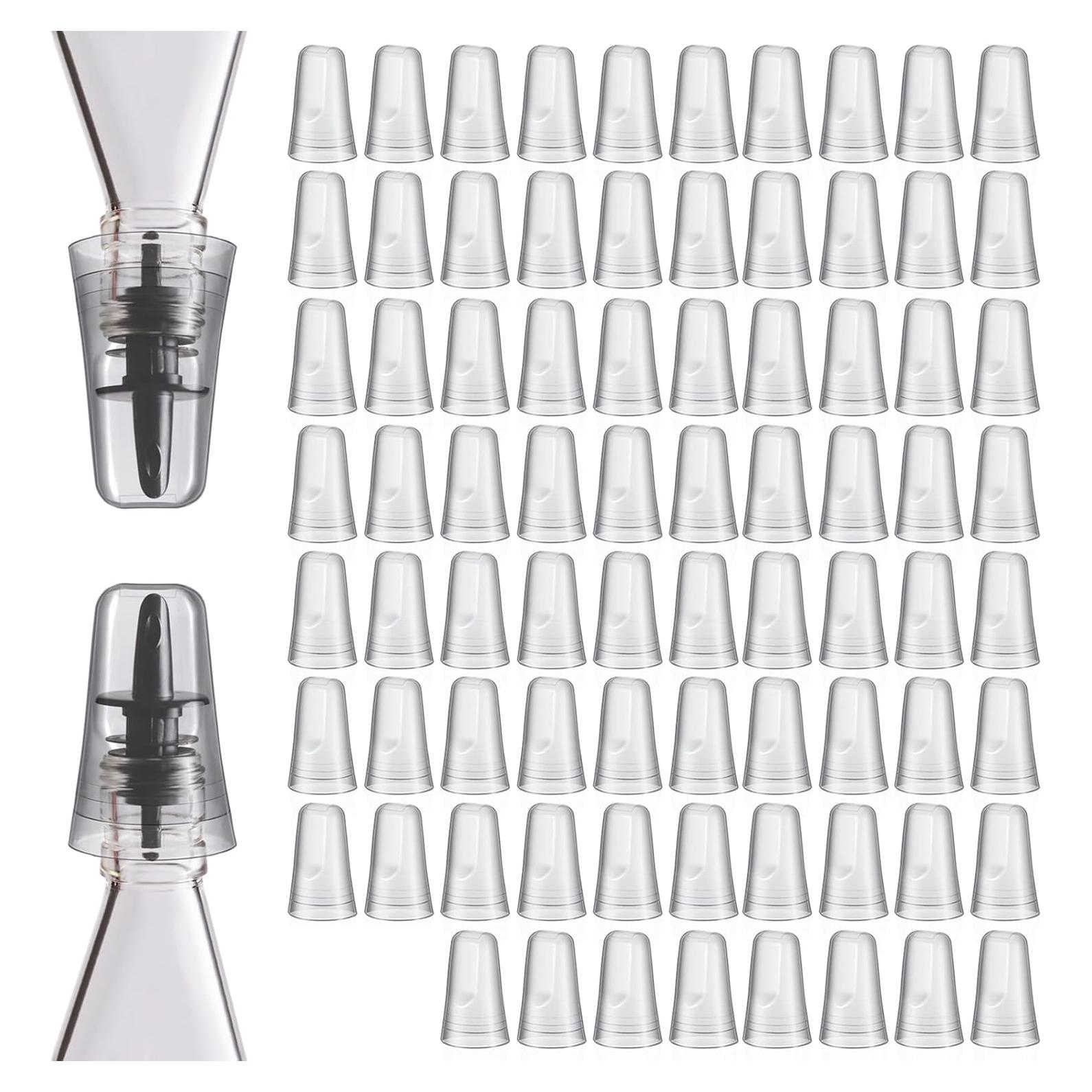 80 Tapas de Botellas de Licor Chengu - Cubiertas Transparentes