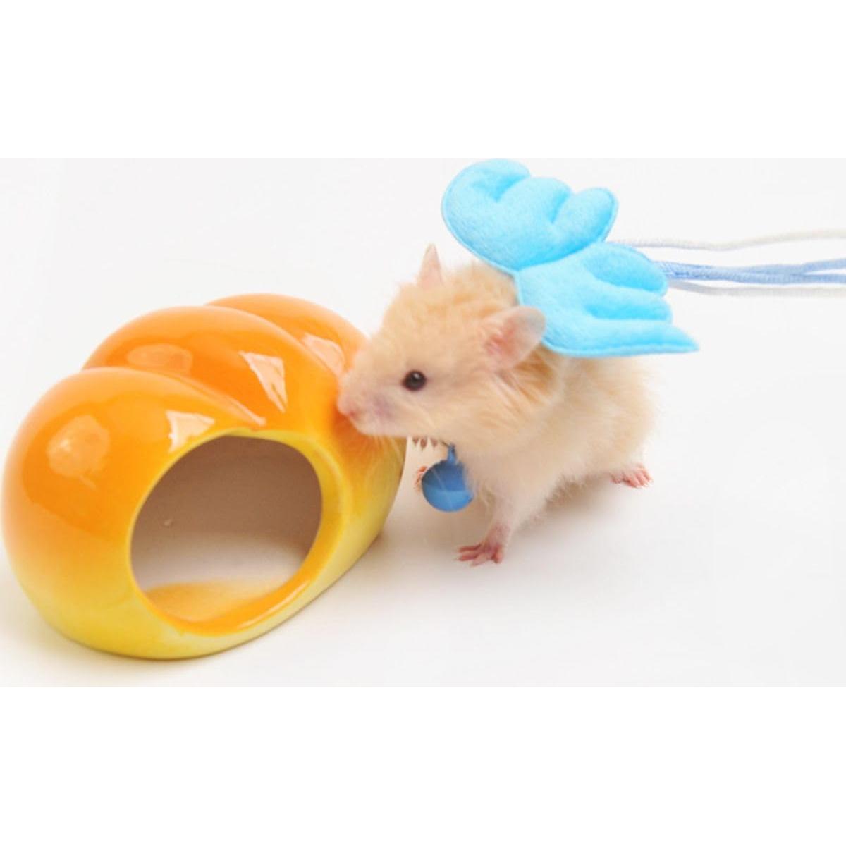 Arnés Ajustable para Hámster Copfeu con Correa y Campana Rosa