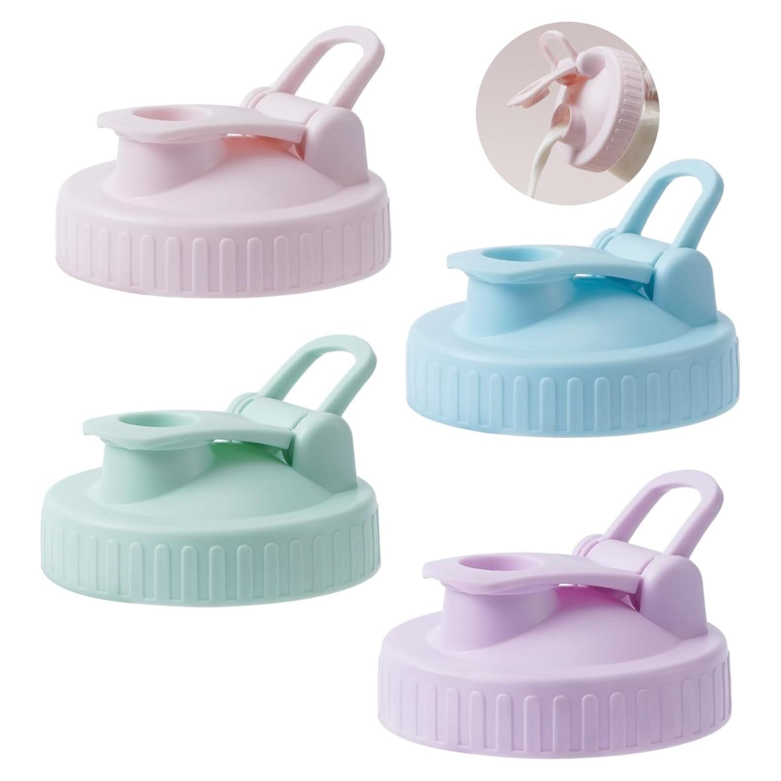 Paquete de 4 Tapas de Vertido AoeJarry para Tarros Mason