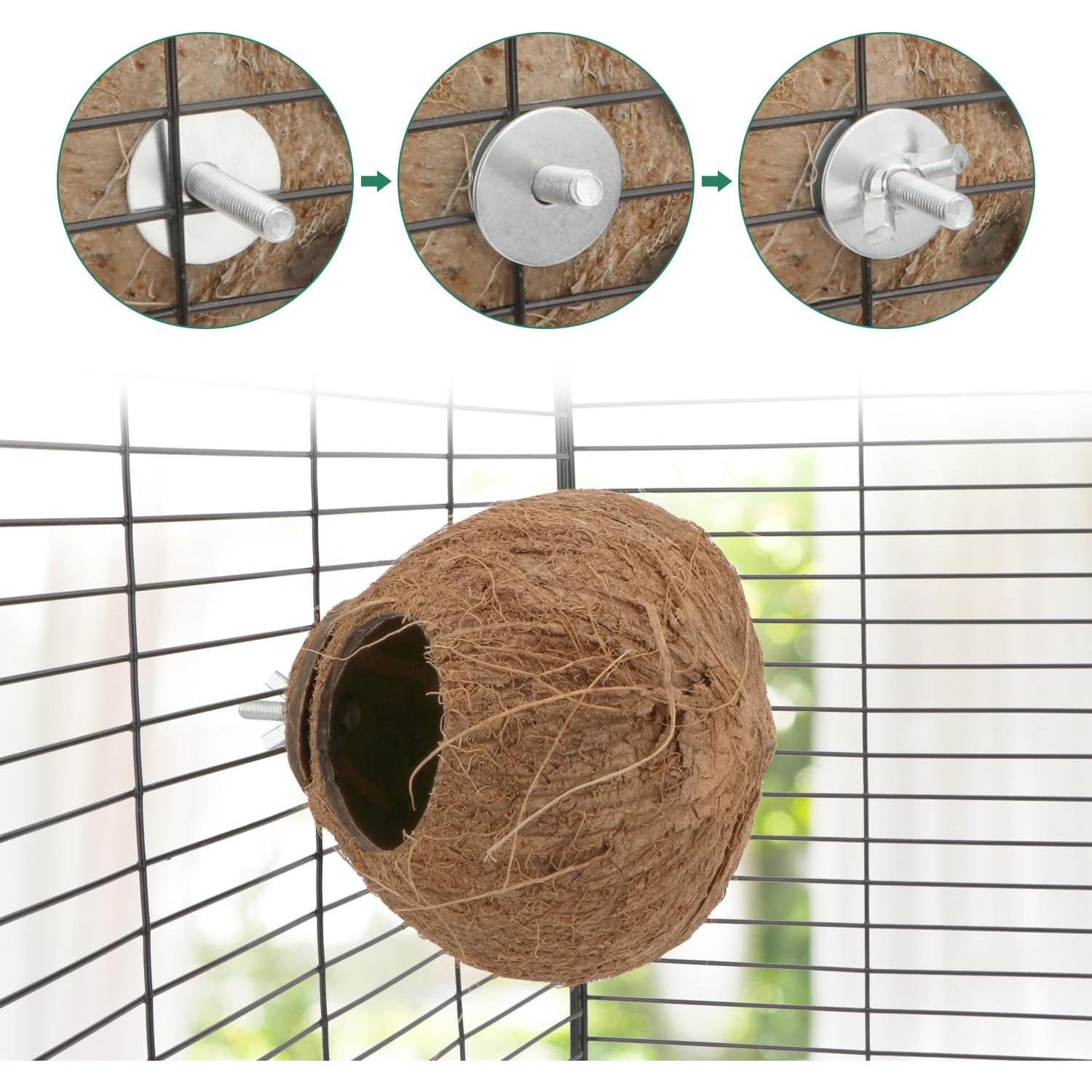 Nido de Cría para Aves Hypeety de Coco Natural 10-15cm