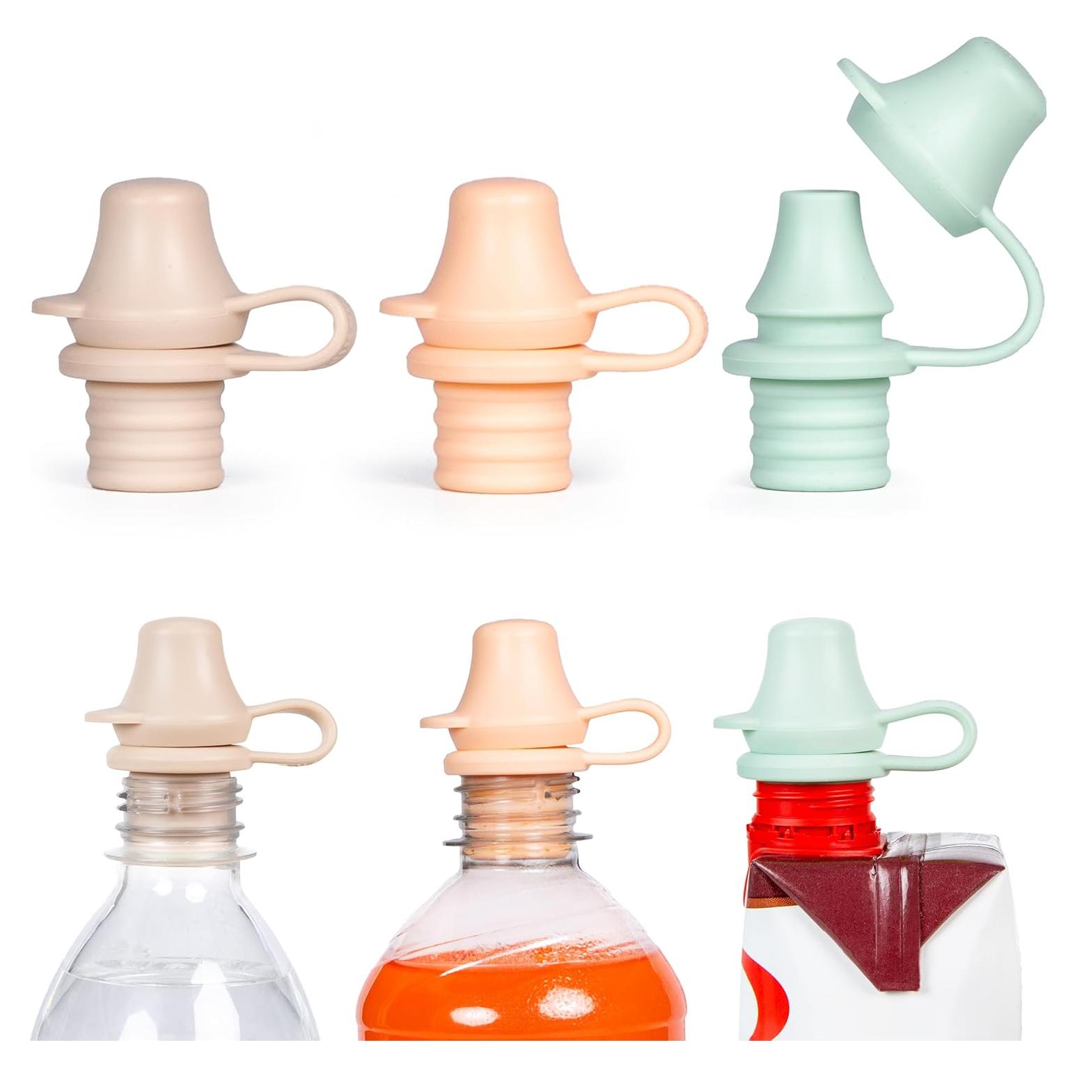 Tapa de Botella a Prueba de Derrames KIDDIKAP - Paquete de 3