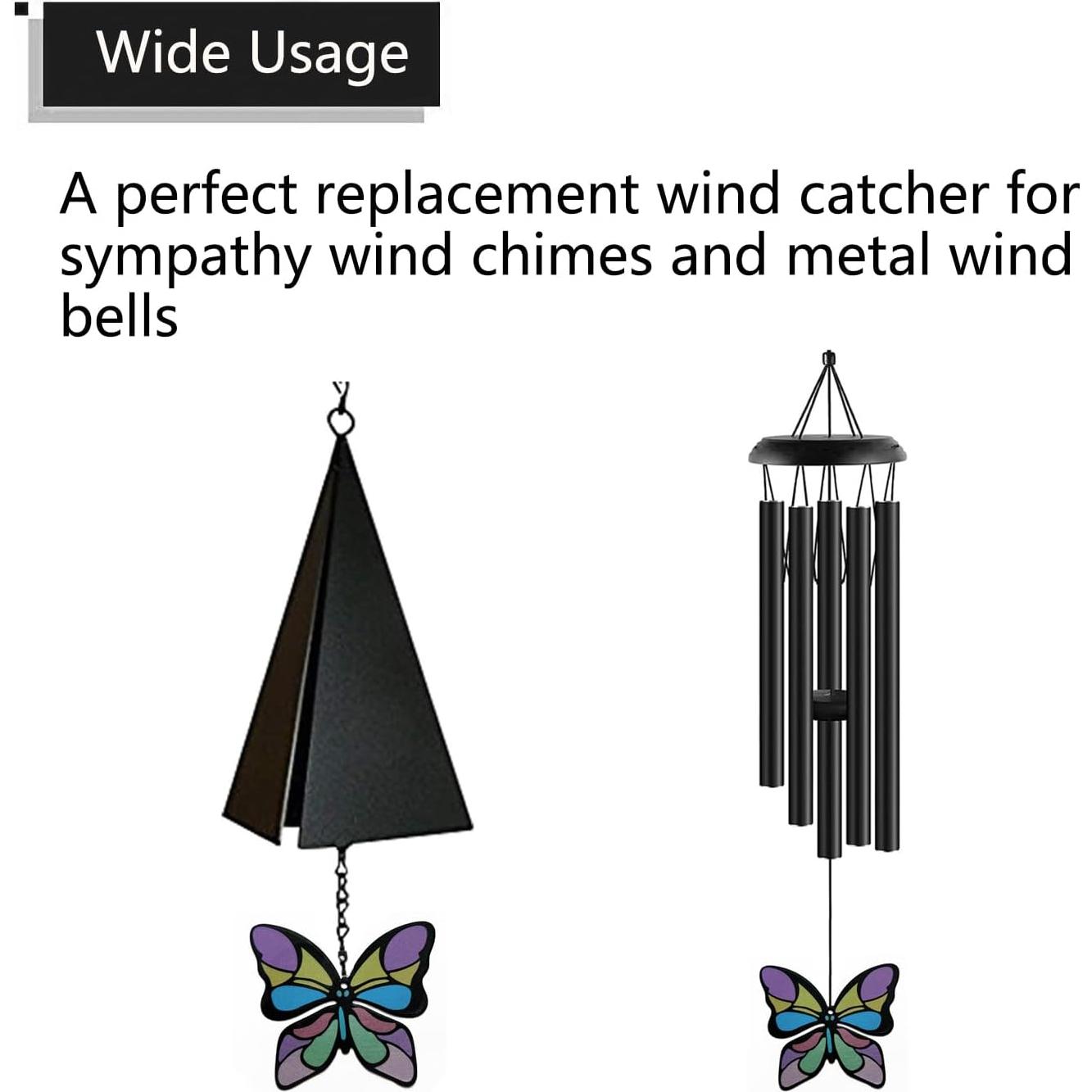 Captador de Viento Mariposa KK Magsun 9.7x8.5cm con Cuerda