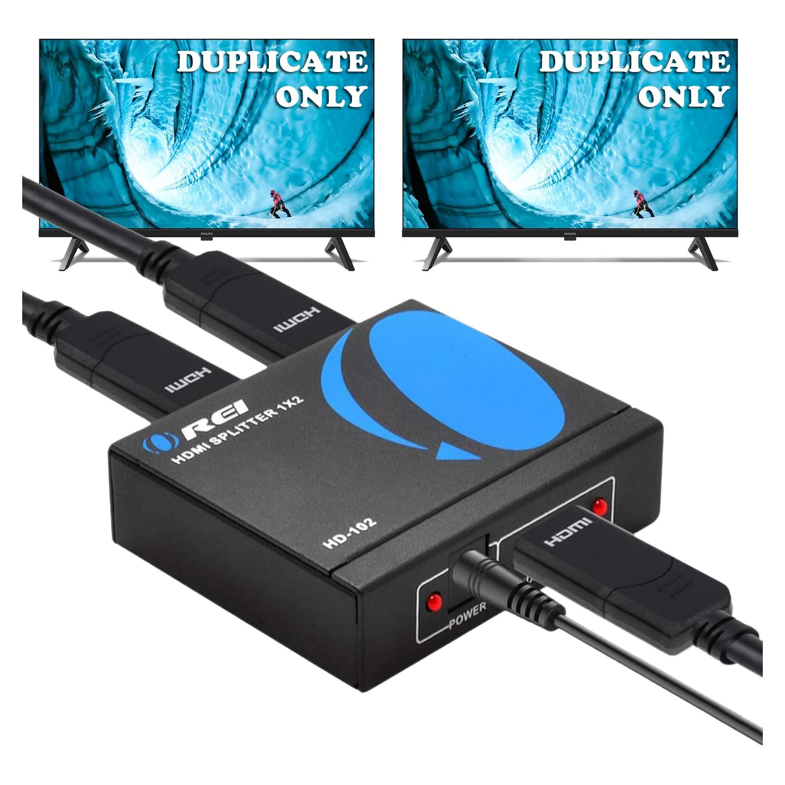 Divisor HDMI 1x2 OREI HD-102 4K@30Hz Espejo TV