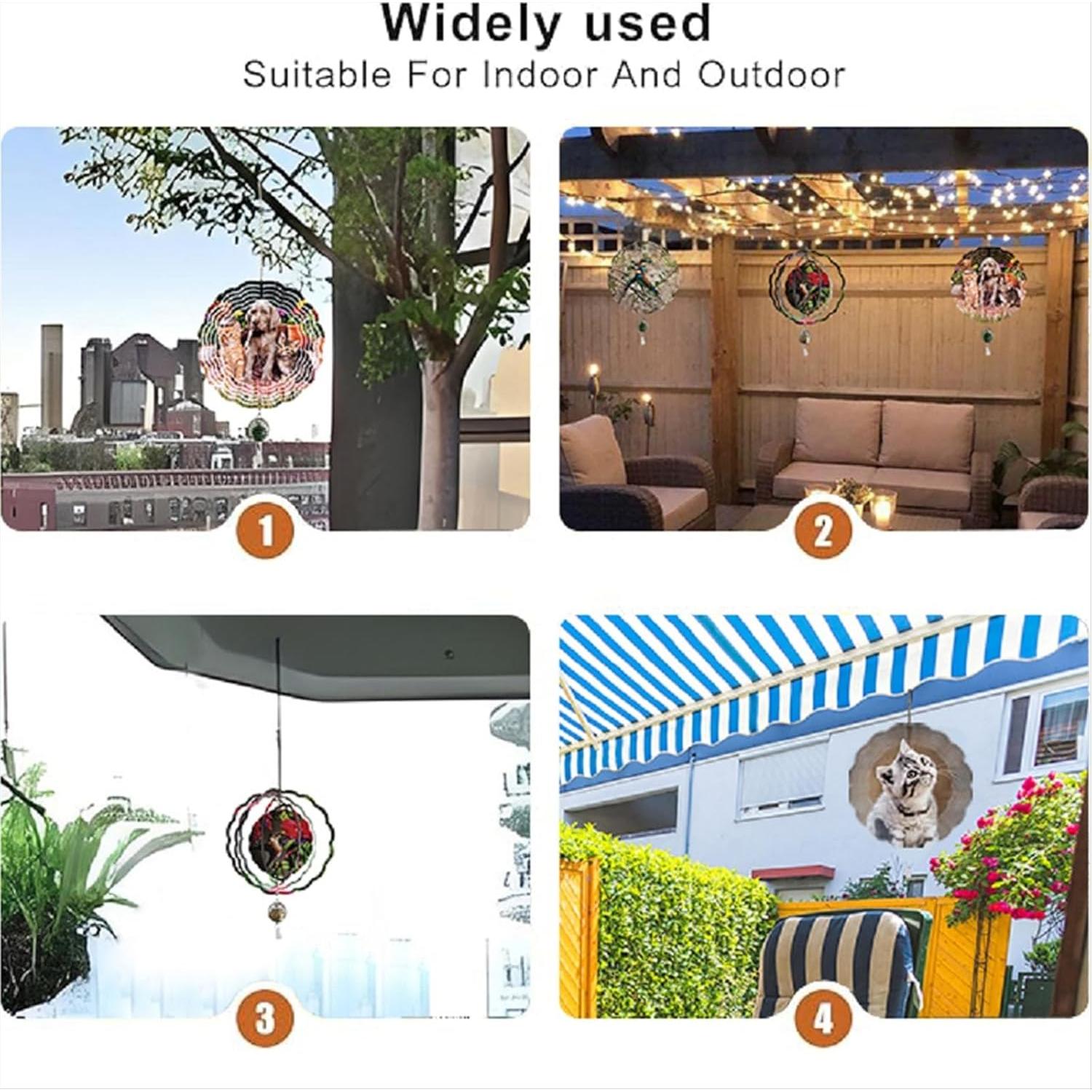 Paquete de 10 Plantillas de Molinete de Sublimación 7.6 cm Aluminio