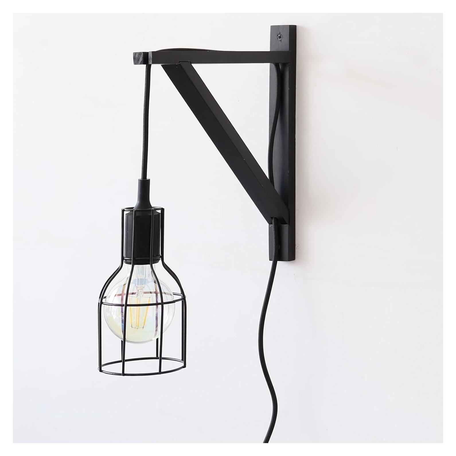 Soporte de Madera Montado en Pared FRIADE 30.48 cm Negro