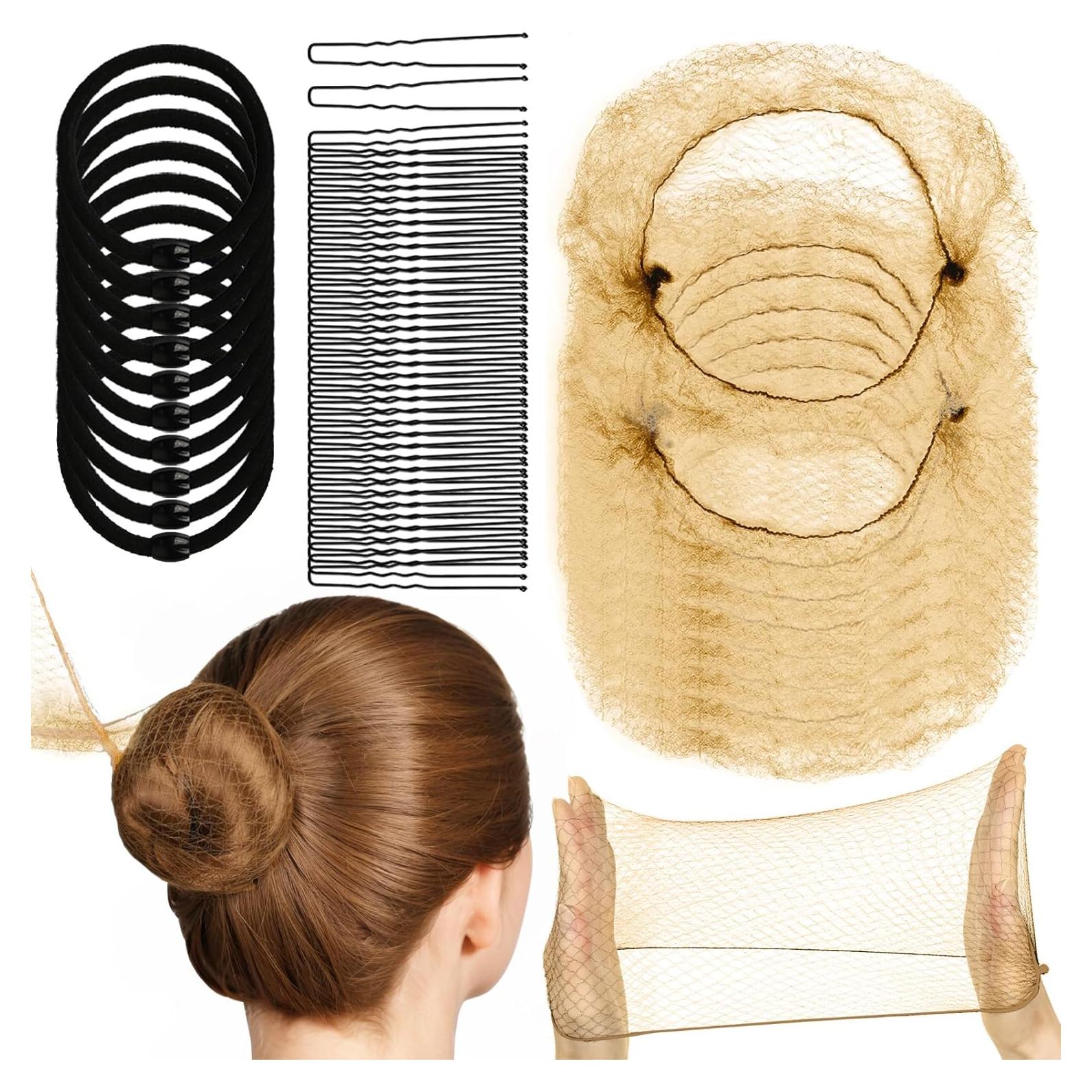 Redes para el Cabello YGDZ 50cm Color Café Claro - 40pcs