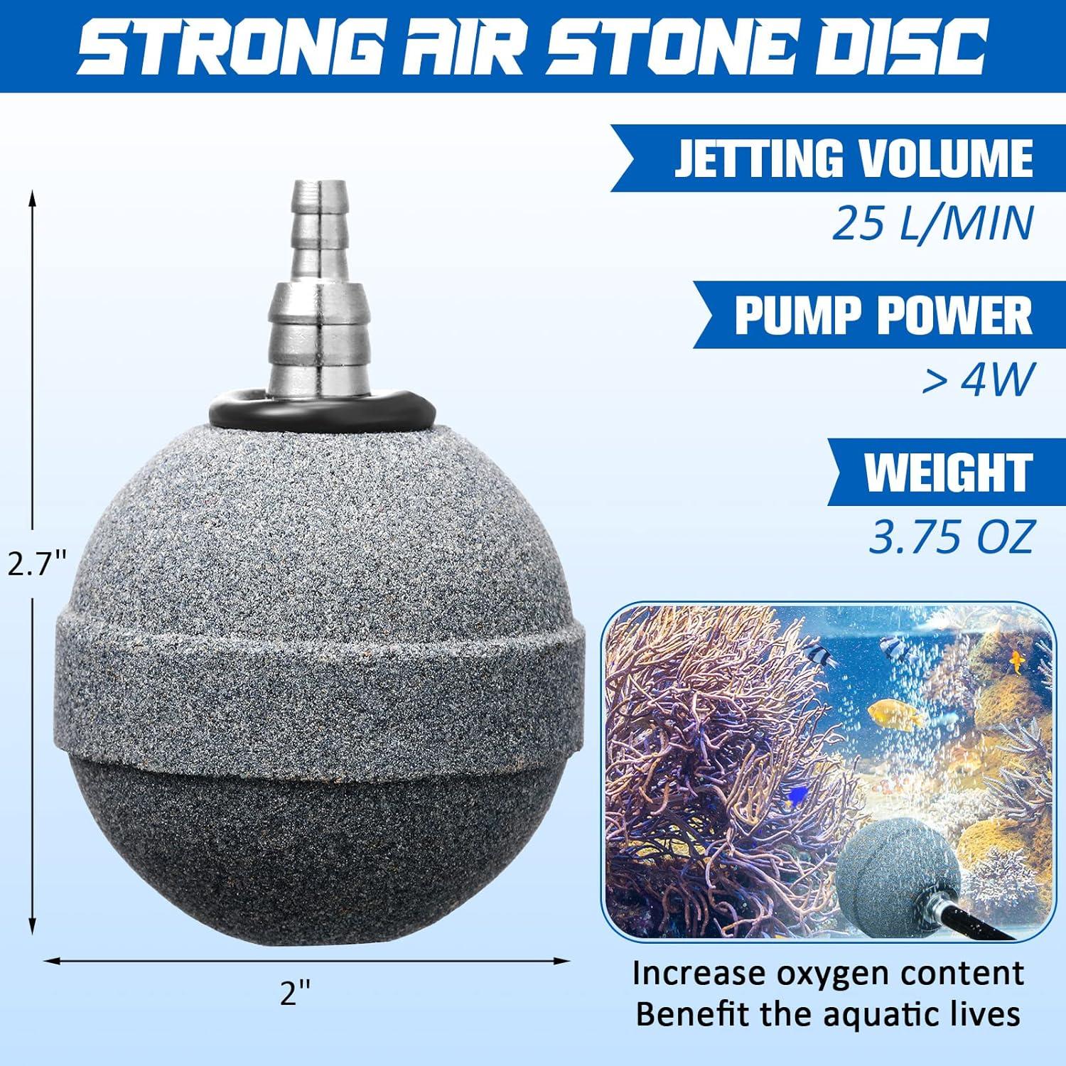 Reginary 10 Piedras de Aire para Acuario 5.08 cm Difusor Oxígeno