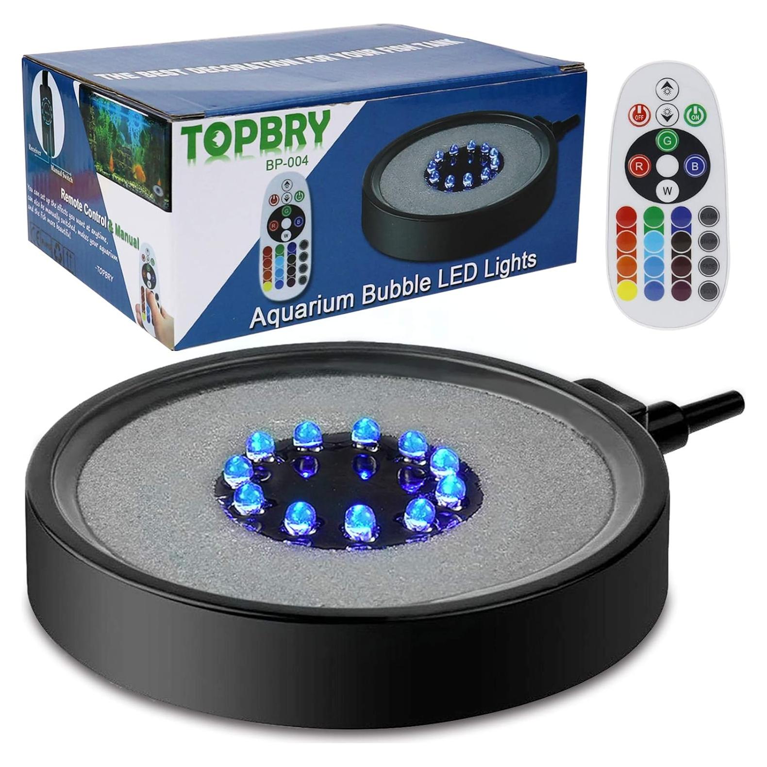 Luces LED RGBW para Acuario TOPBRY, 11 Colores, Control Remoto