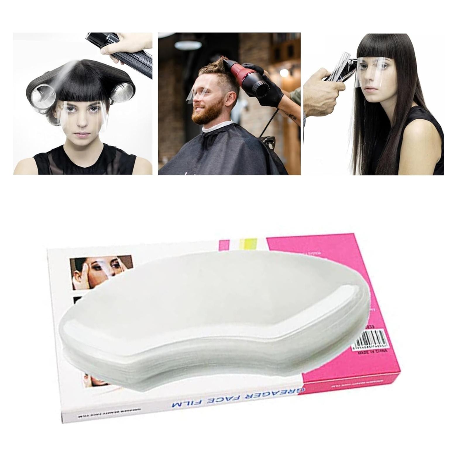 Escudos Faciales Desechables LWBTOSEE 100 Pcs Protección Cabello