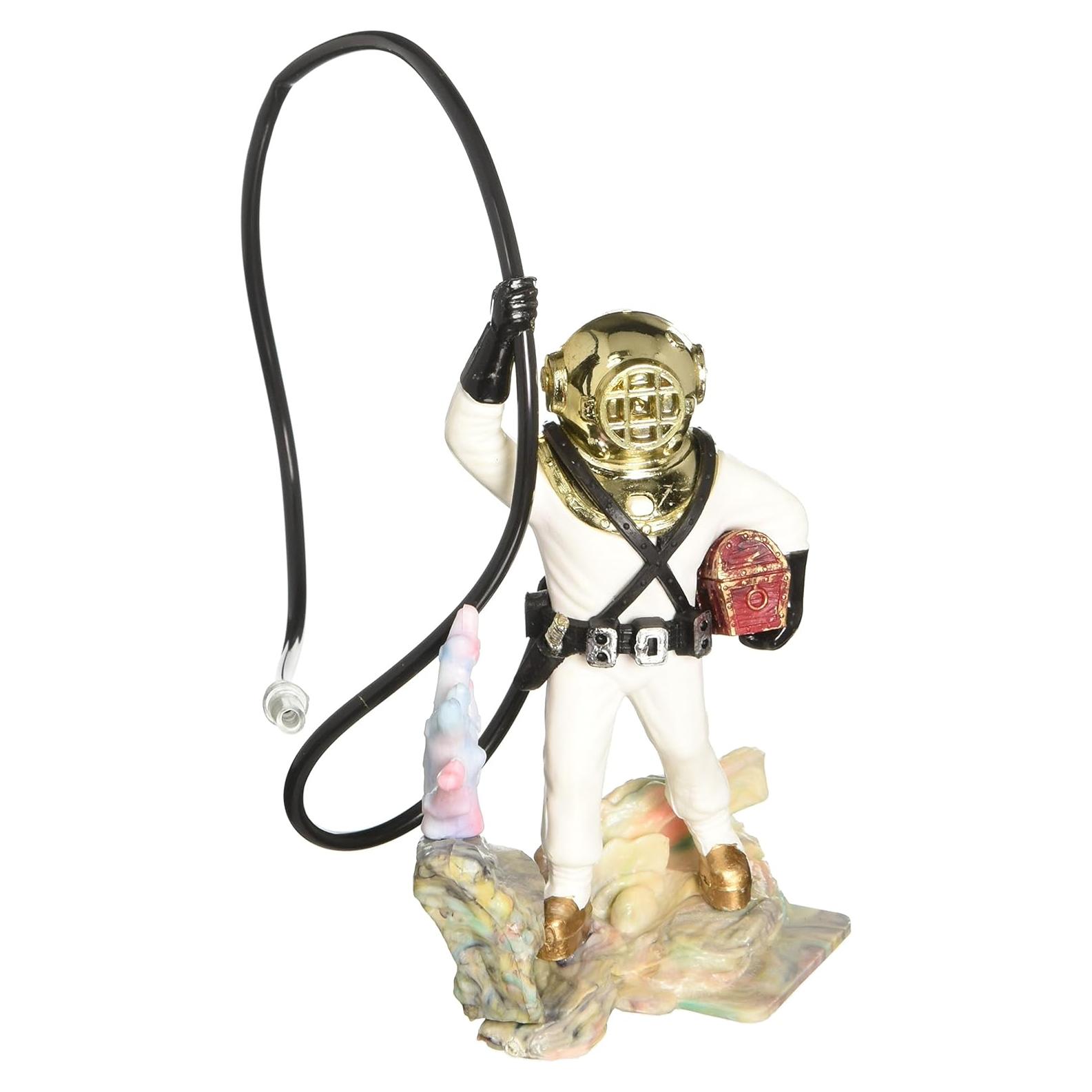 Adorno de burbujeo Penn-Plax Buzo con Manguera 7.62cm