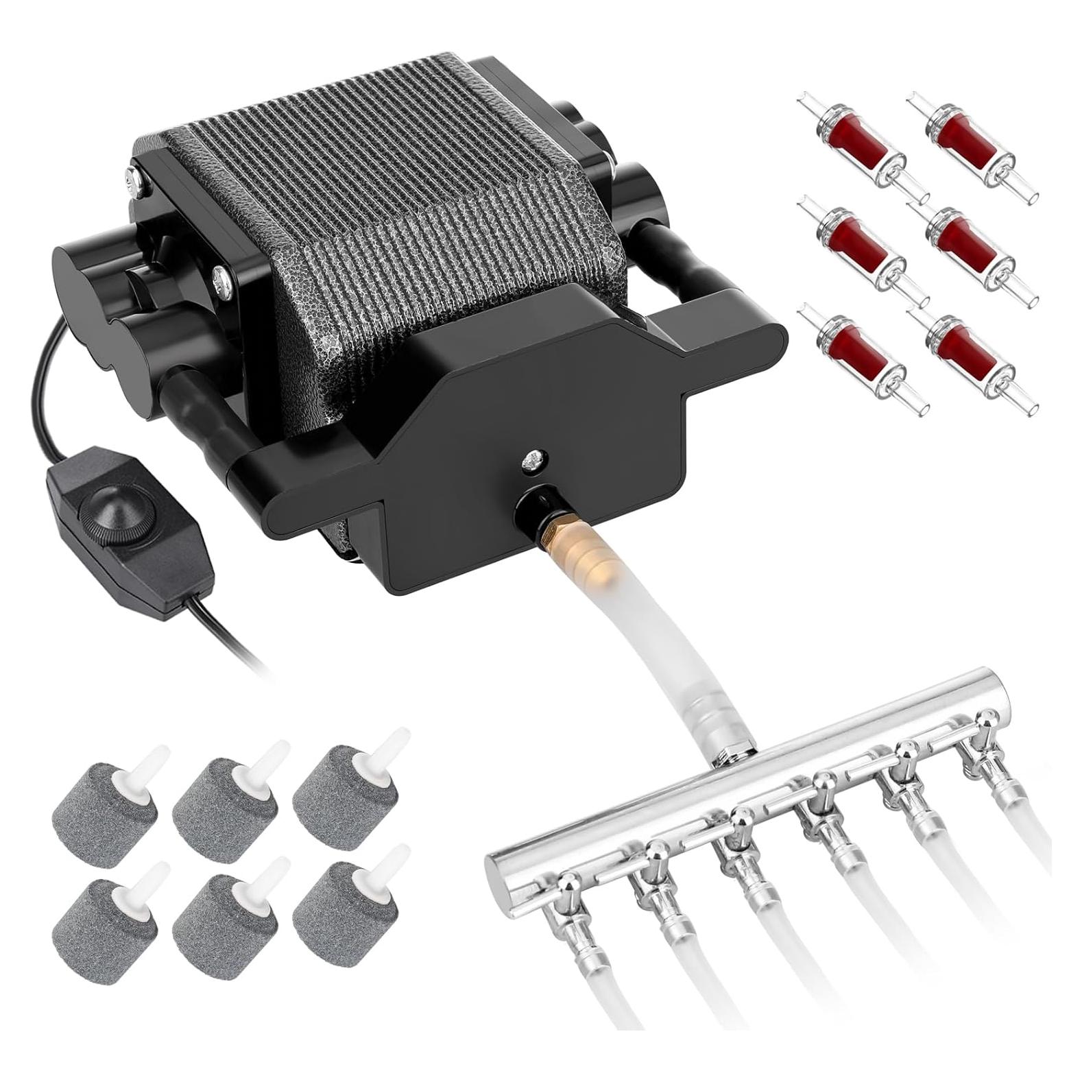 Bomba de Aire AquaMiracle 16W 475GPH Silenciosa para Acuario