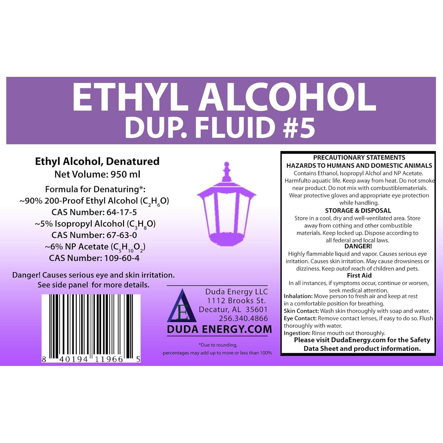 Etanol Desnaturalizado 950 mL Duda Energy 200 Proof IPA