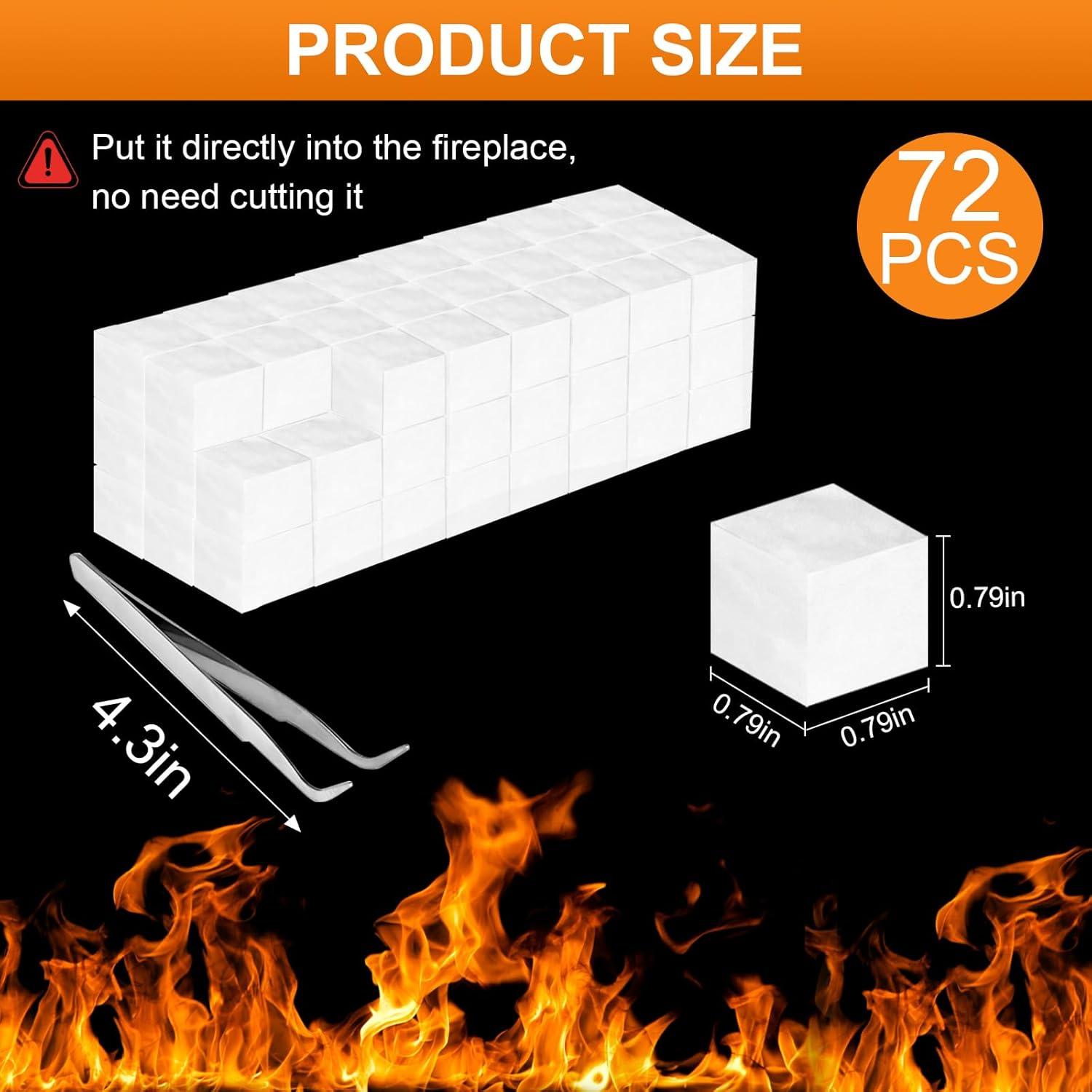 72 Mechas de Lana Cerámica Succulentlovers para Fogata de Mesa