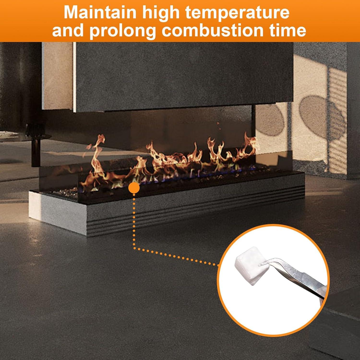 72 Mechas de Lana Cerámica Succulentlovers para Fogata de Mesa