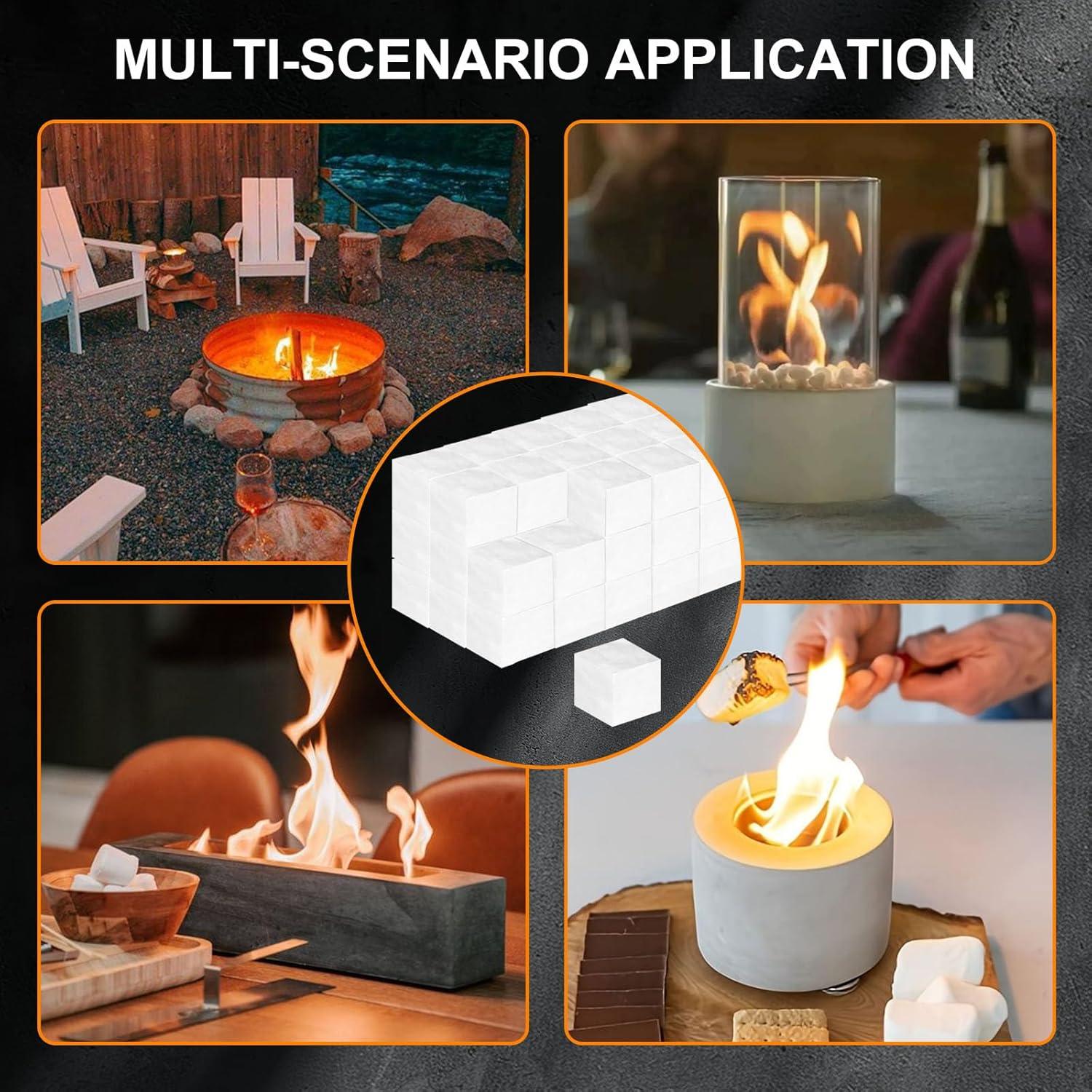 72 Mechas de Lana Cerámica Succulentlovers para Fogata de Mesa