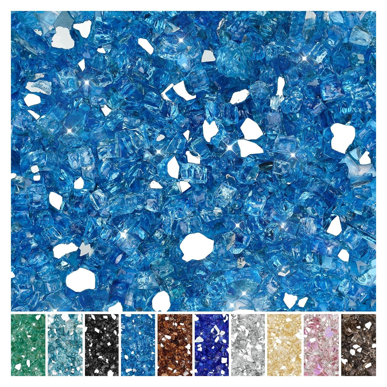 Vidrio para Fuego Skyflame 4.54 kg Azul Pacífico 1.27 cm