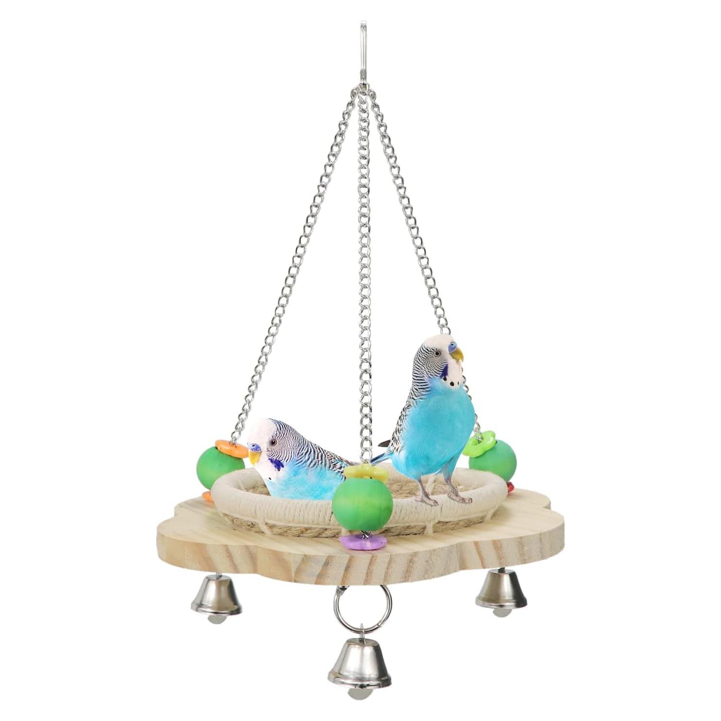 Cama Nido para Aves Wontee Cuerda de Cáñamo 18.99x29.94cm