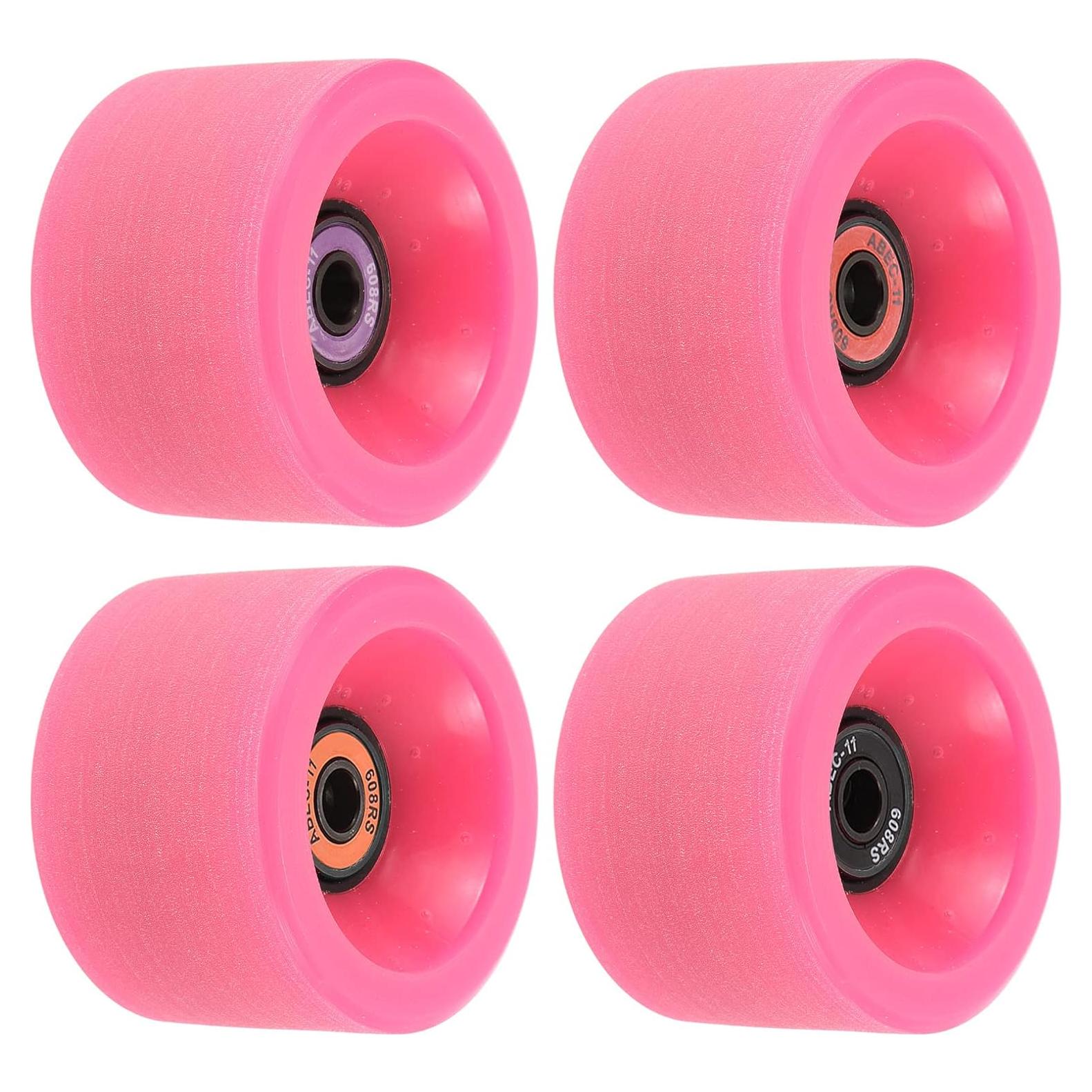 Conjunto de Ruedas y Rodamientos PATIKIL 65mm Rosa 78A