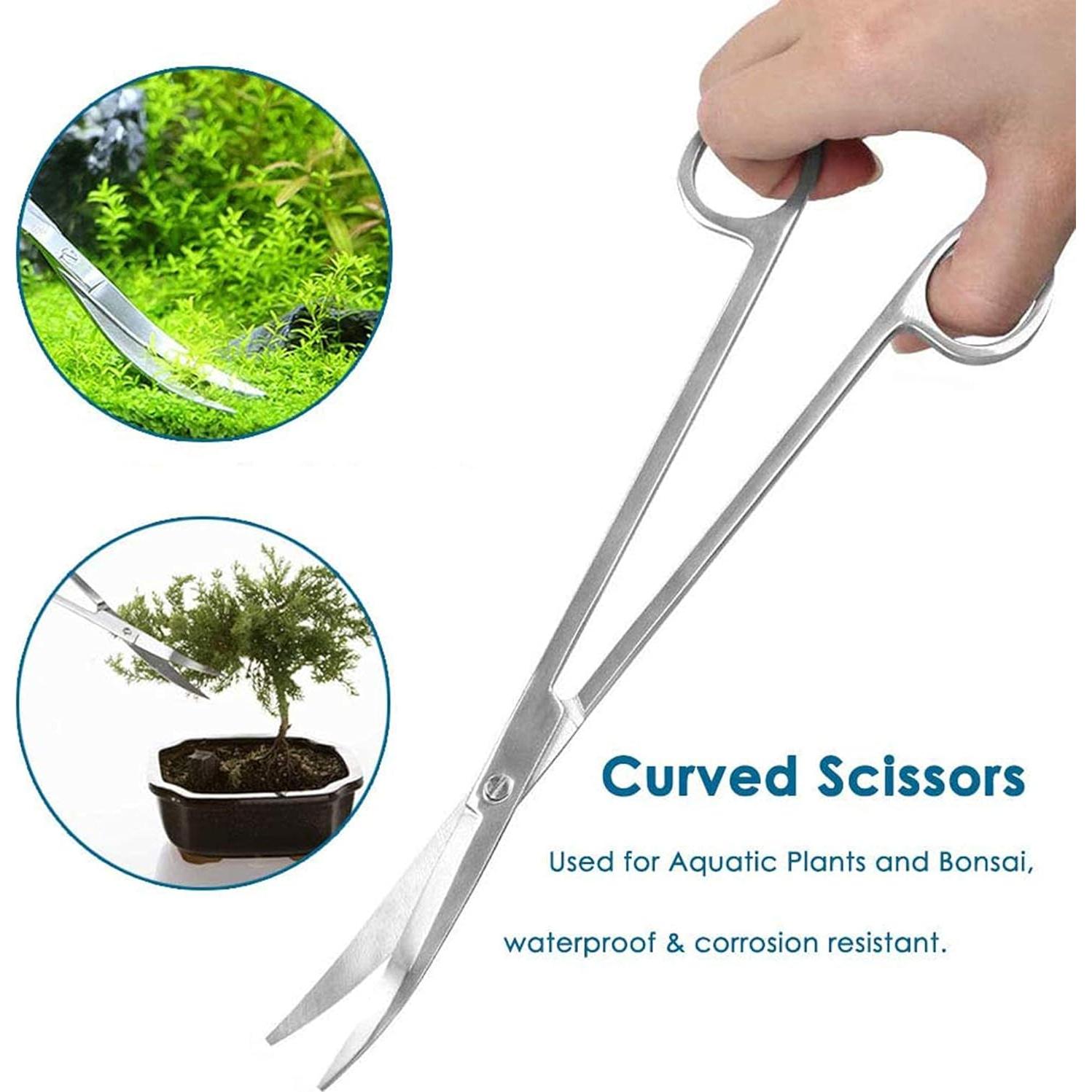 Kit de herramientas para acuarios 7 en 1 Lxiyu - Acero inoxidable