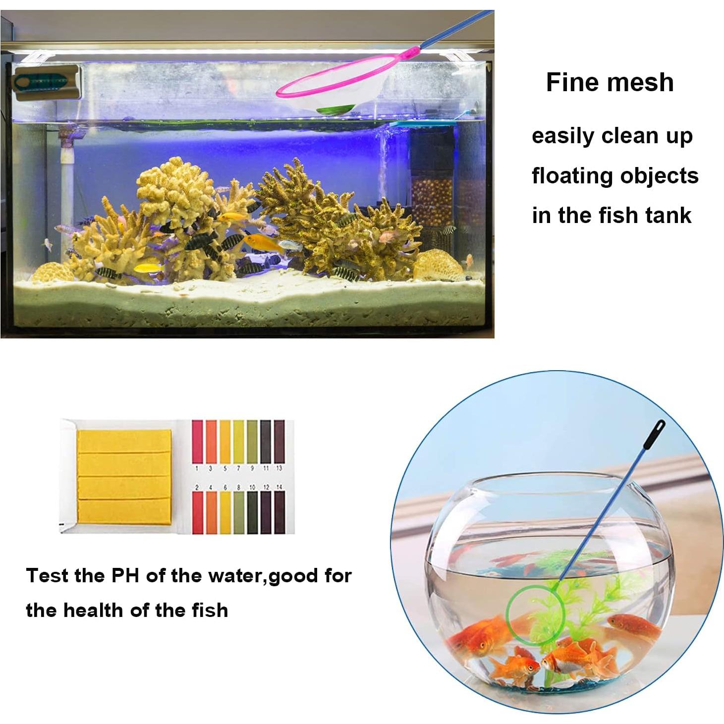 Kit de herramientas para acuarios 7 en 1 Lxiyu - Acero inoxidable