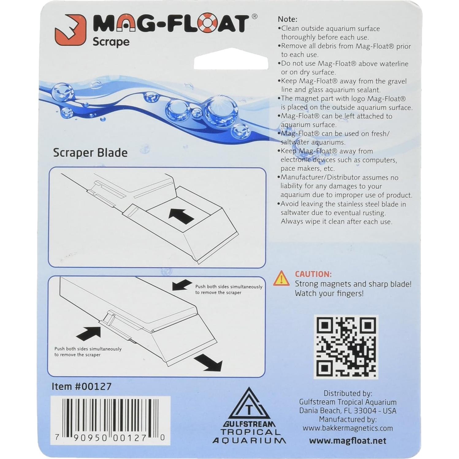 Cuchillas de raspado Mag-Float Scrape para acuarios - 2 unidades