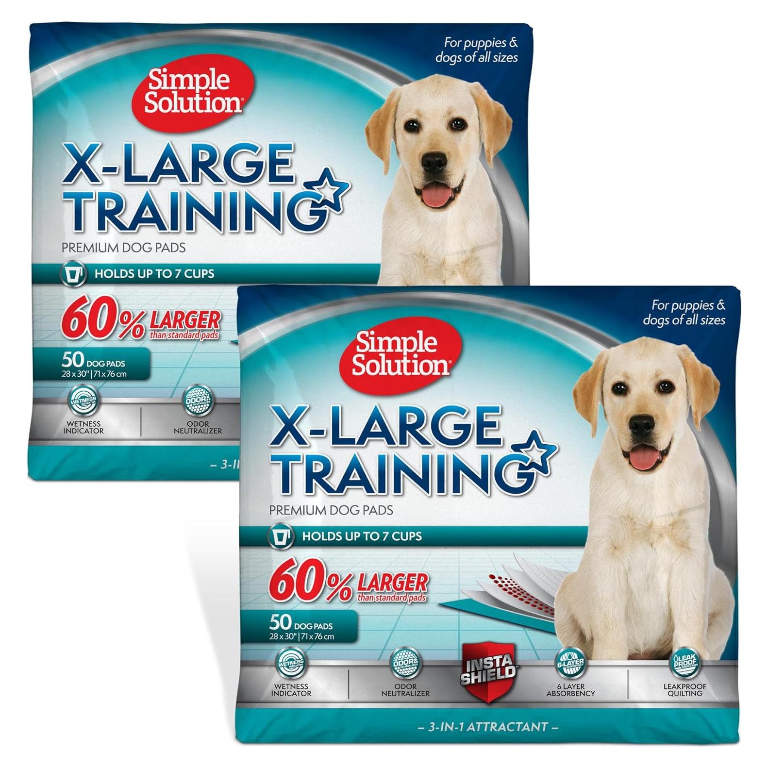 Almohadillas de Entrenamiento para Perros Extra Grandes - Solución Simple - 100 Unidades