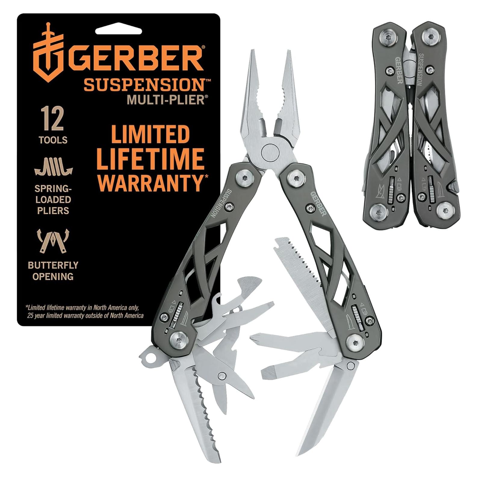 Multi-Herramienta Gerber Suspension 12-en-1 Gris EDC