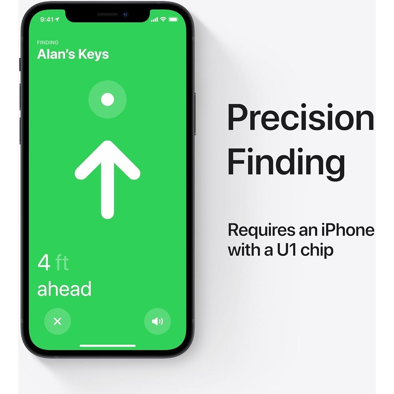 Paquete de 4 Localizadores Apple AirTag con Baterías