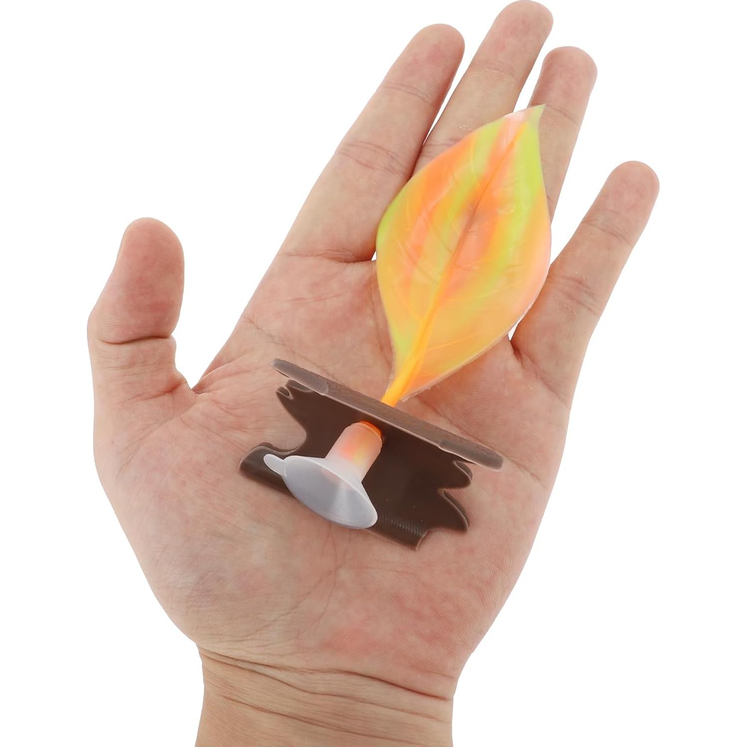 Cama de Hoja para Betta CAPASTEC Silicona Naranja 10x4.5cm