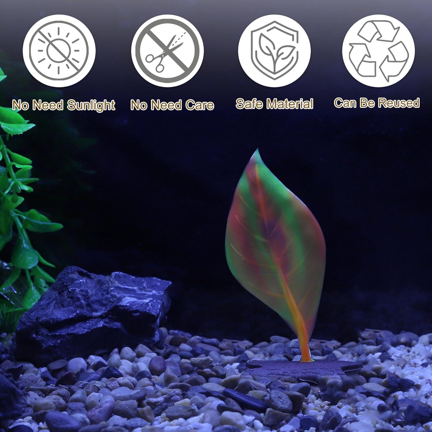 Cama de Hoja para Betta CAPASTEC Silicona Naranja 10x4.5cm