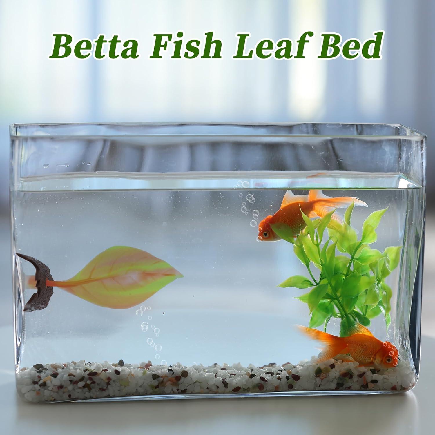 Cama de Hoja para Betta CAPASTEC Silicona Naranja 10x4.5cm