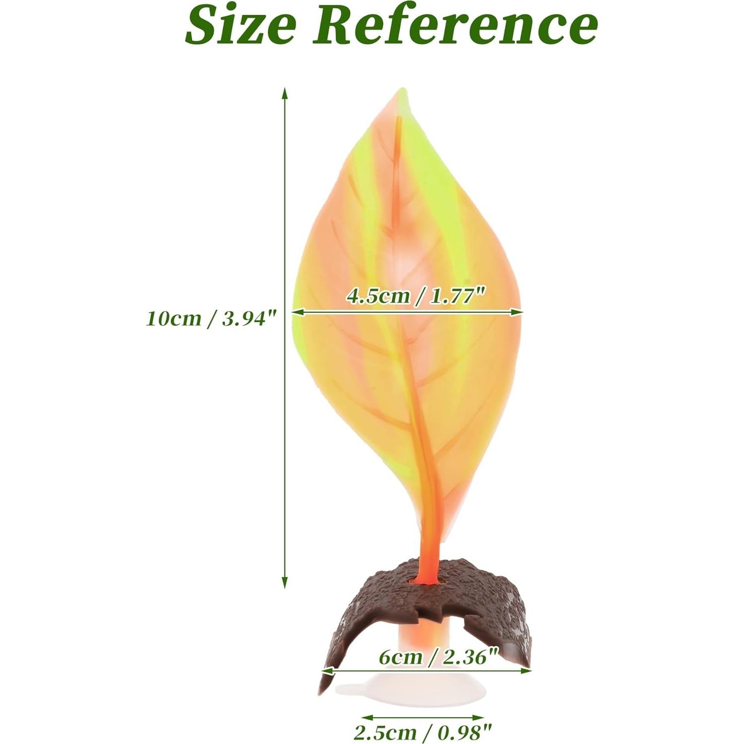 Cama de Hoja para Betta CAPASTEC Silicona Naranja 10x4.5cm