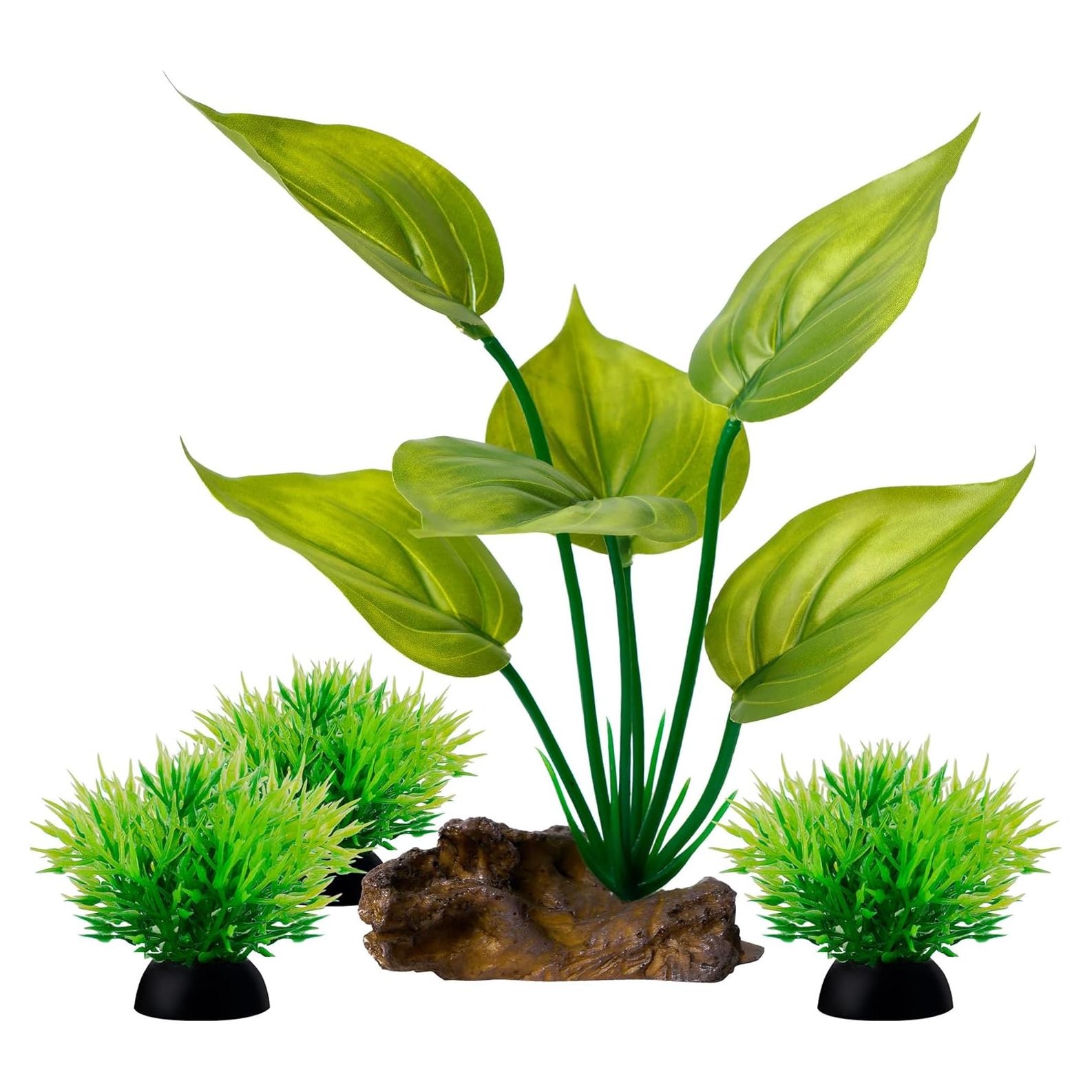 Plantas Plásticas para Acuarios Ameliade 15cm - 4 Unidades
