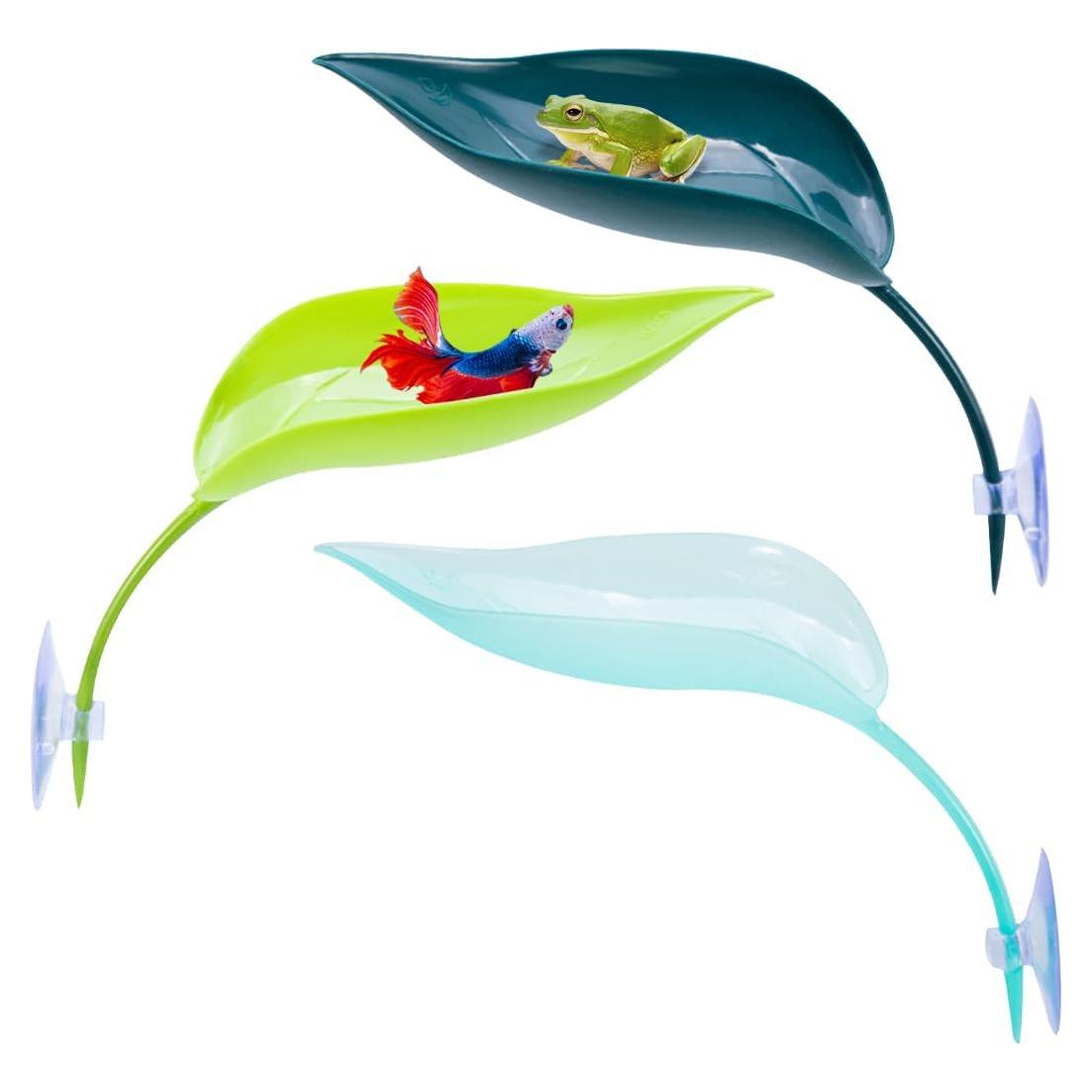 Hamaca de Hoja para Tortugas DIYBravo - Plataforma de Sol 18.5x7.2cm