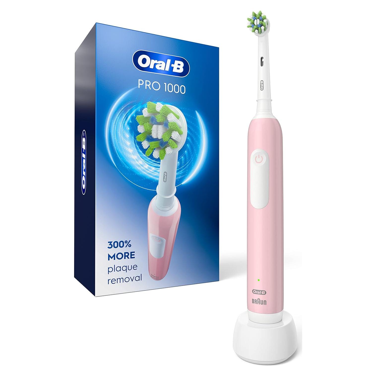 Cepillo de dientes eléctrico Oral-B Pro 1000 rosa recargable