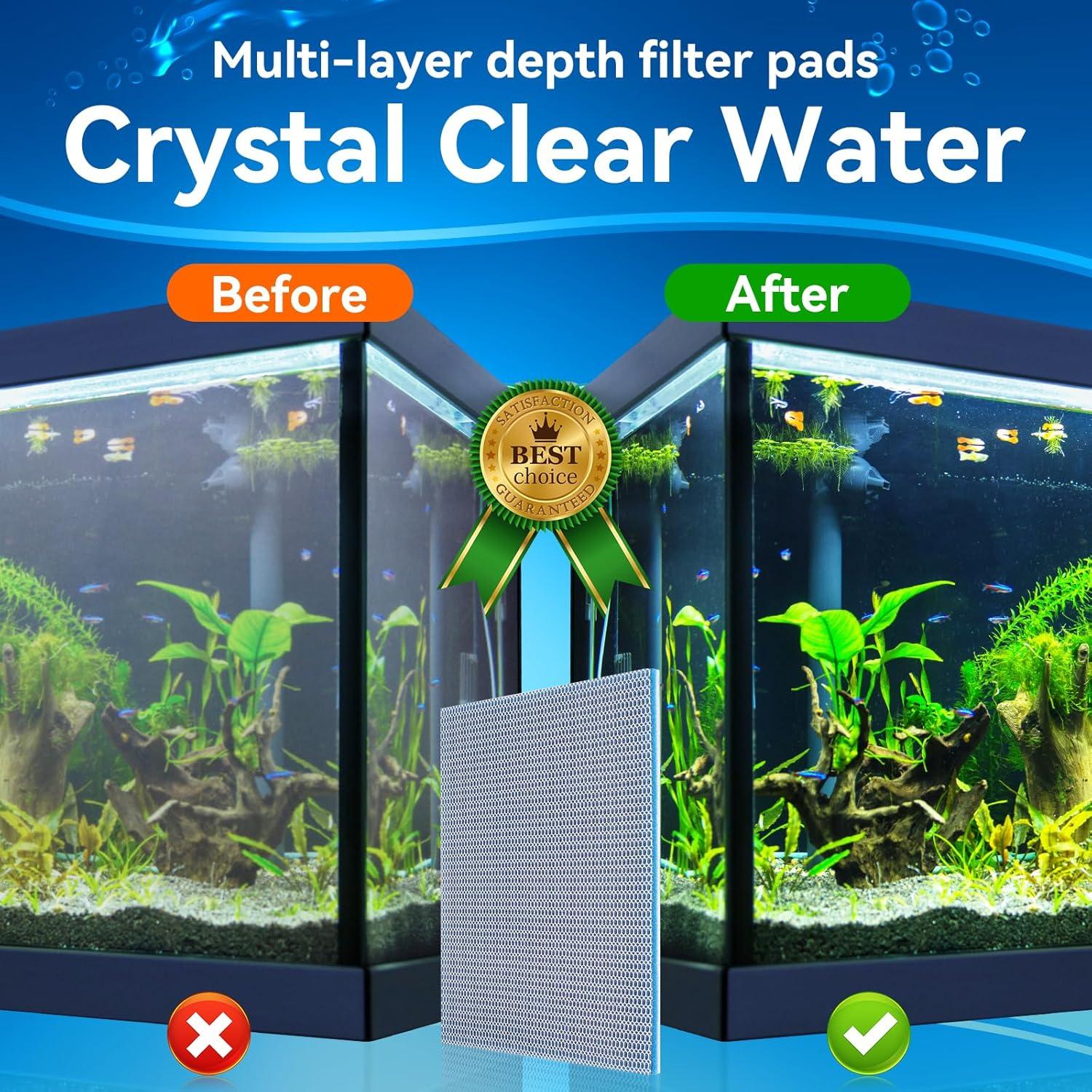 Esponja de Filtro de Acuario Borlech 40x30cm Reutilizable