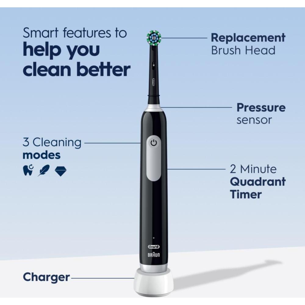 Cepillo de dientes eléctrico Oral-B Pro 1000 recargable negro