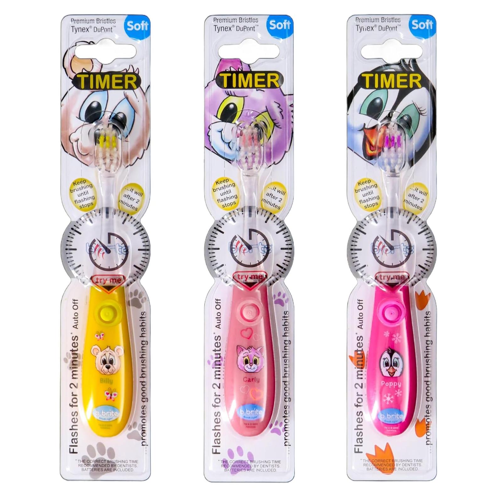 Juego de Cepillos de Dientes para Niños Lily's Home - Temporizador 2 Min