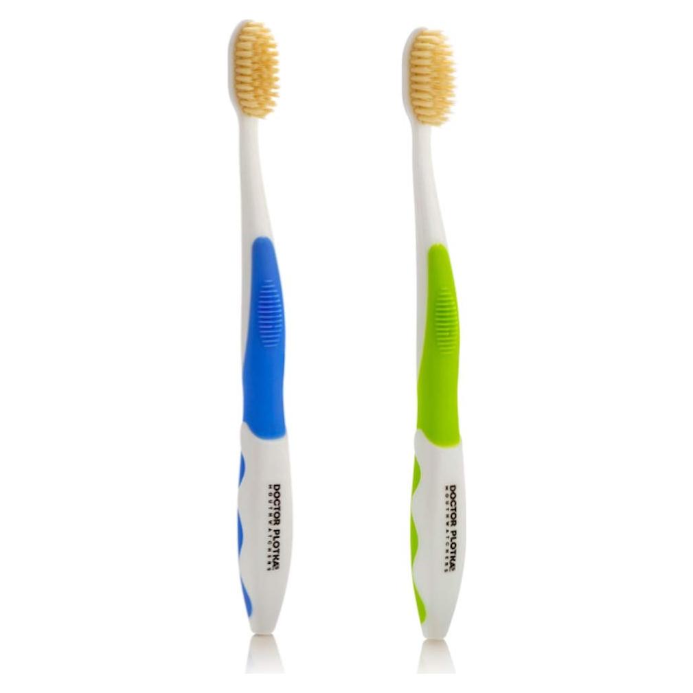 Cepillo de Dientes Manual MouthWatchers Suave con Hilo Dental - 2 Paquetes