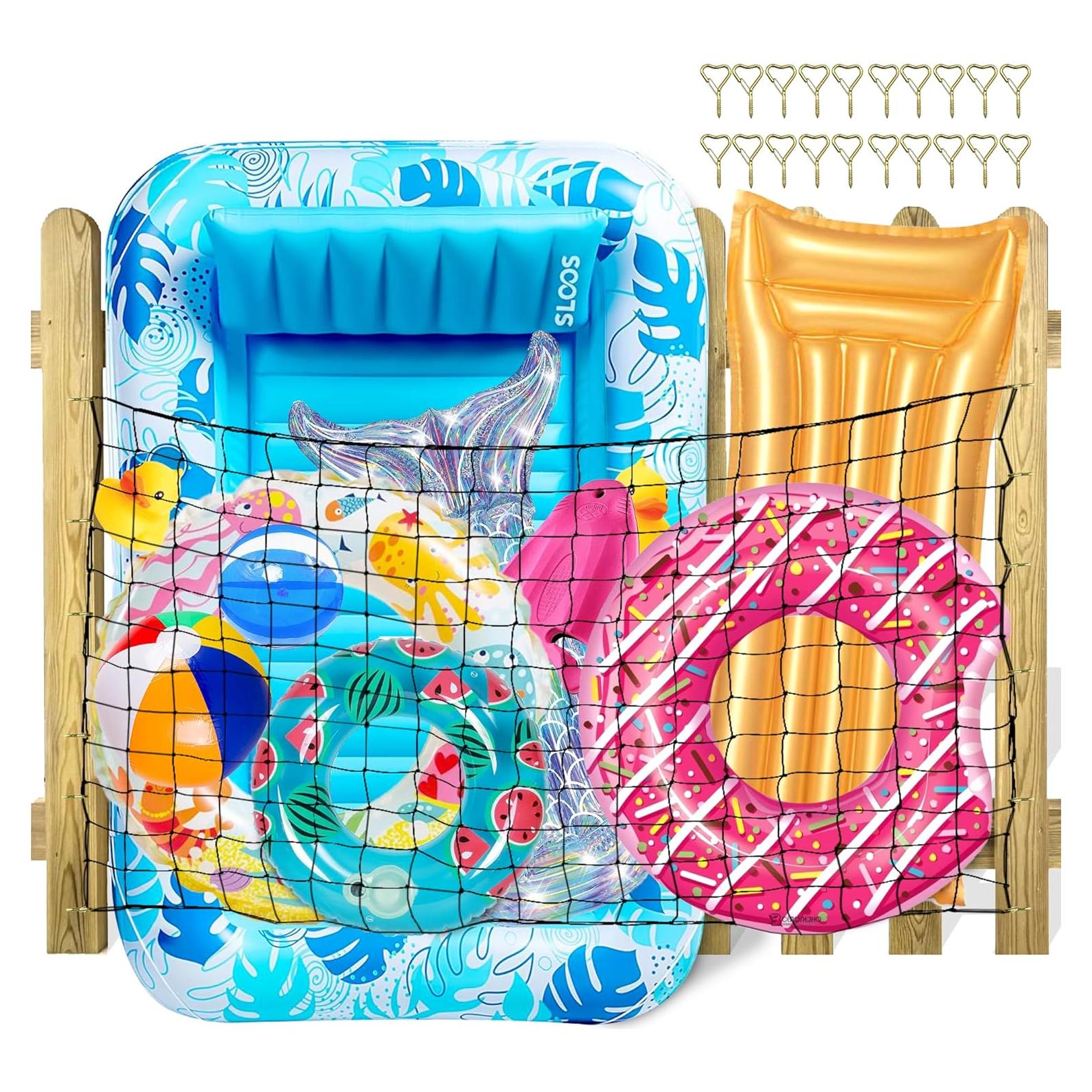 Red de Almacenamiento de Juguetes de Piscina DECORSWITH 180x120 cm