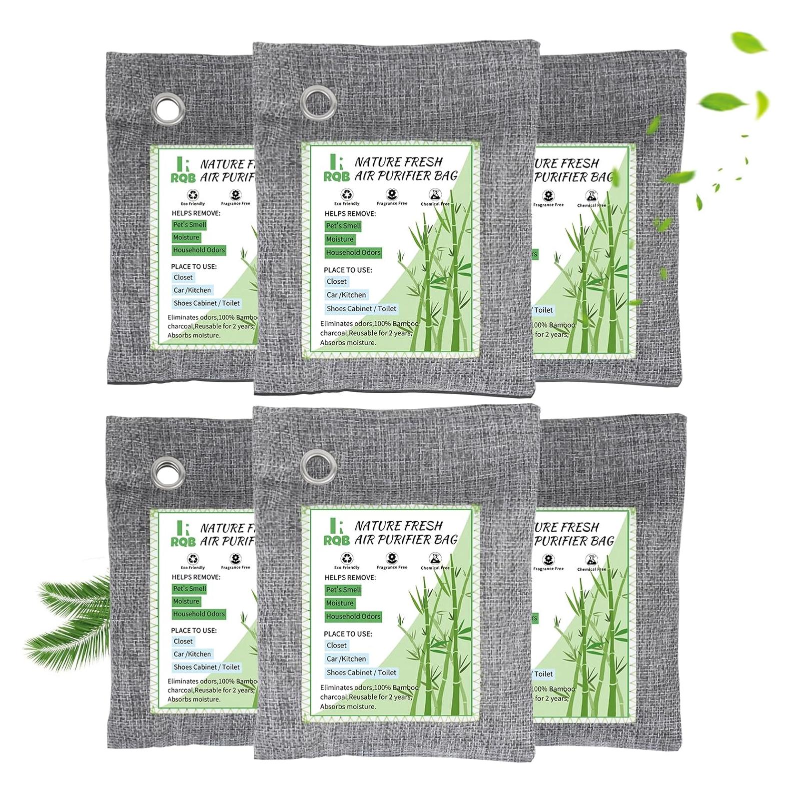 Paquete de 6 Bolsas de Carbón Activado Nature Fresh 200g