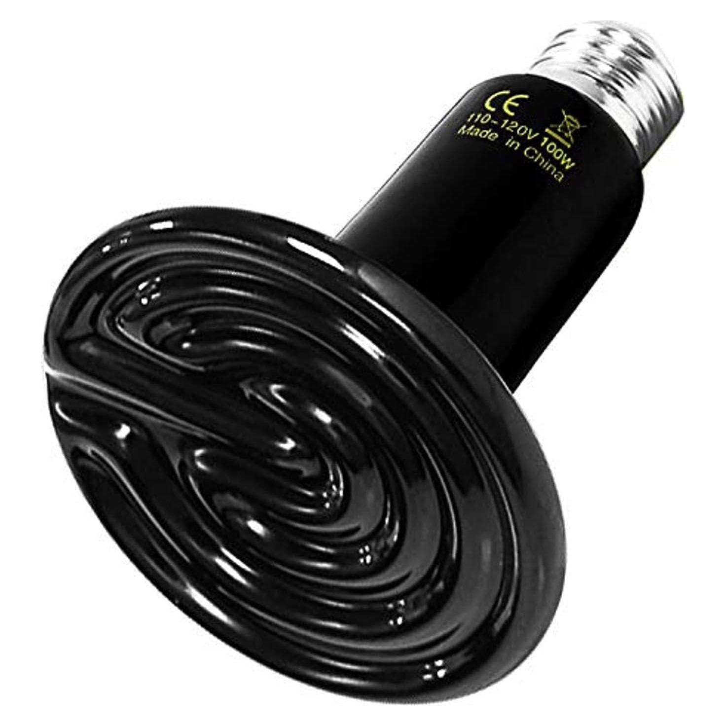 Lámpara de Calor Cerámica HealSmart 100W Sin Luz para Reptiles