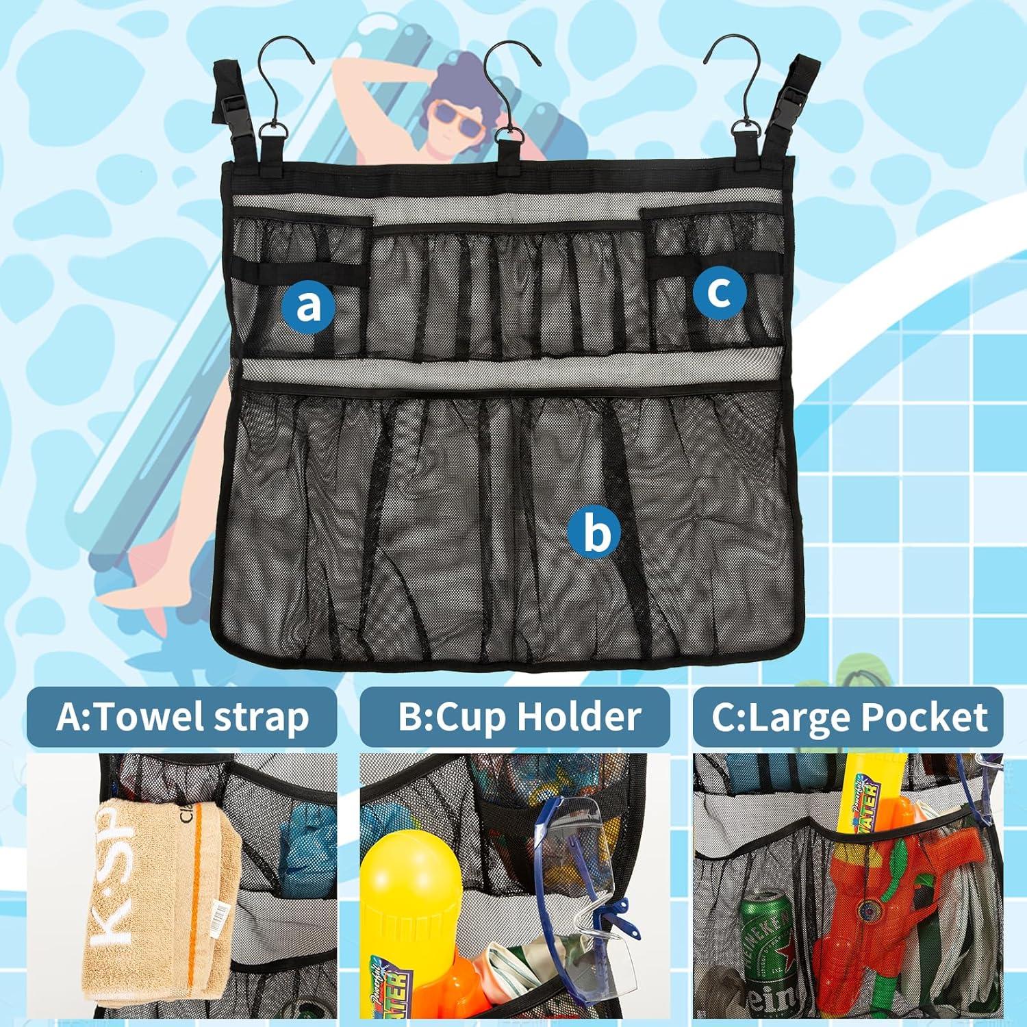 Bolsa de Almacenamiento para Piscina MKYSZLT 61x53cm Negra