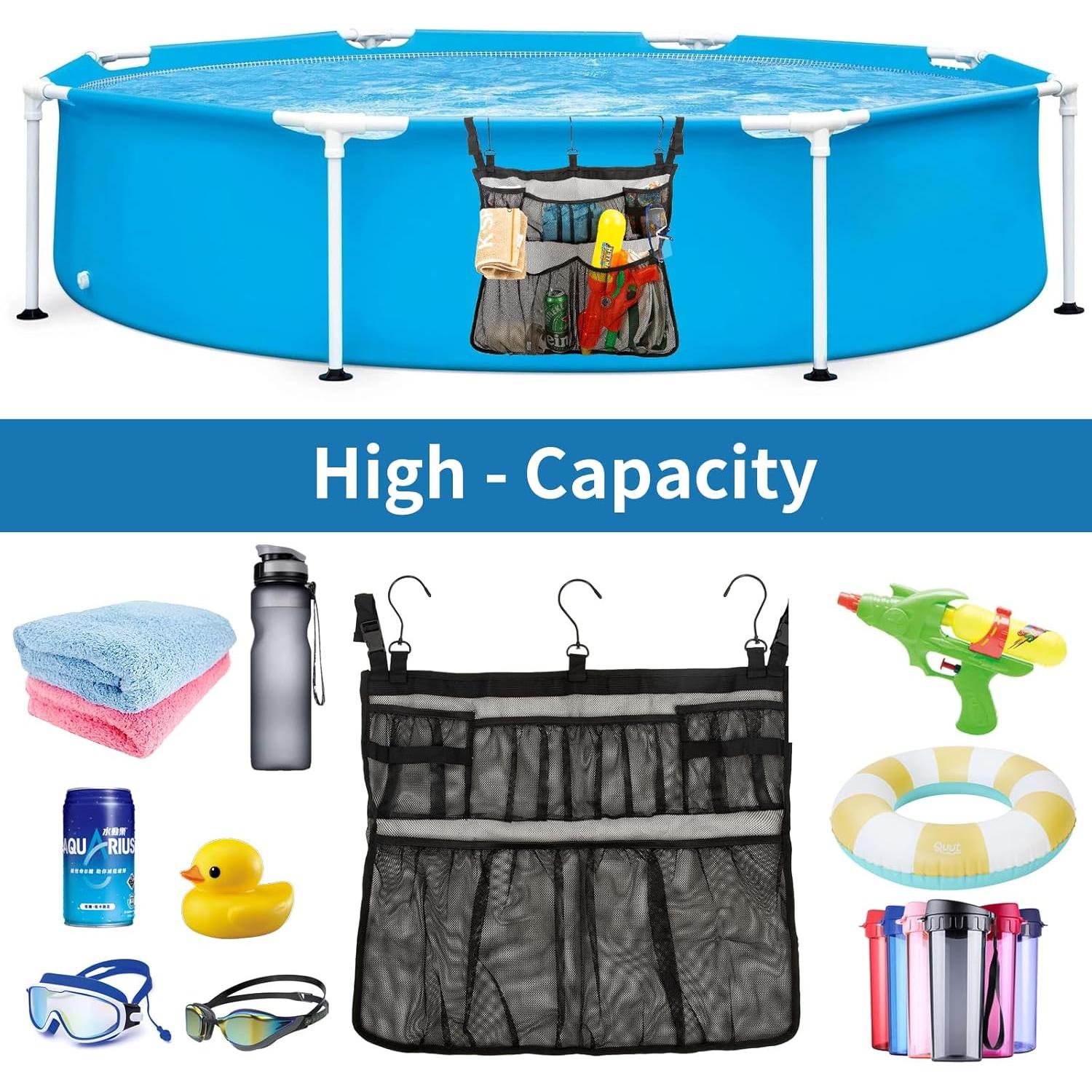 Bolsa de Almacenamiento para Piscina MKYSZLT 61x53cm Negra