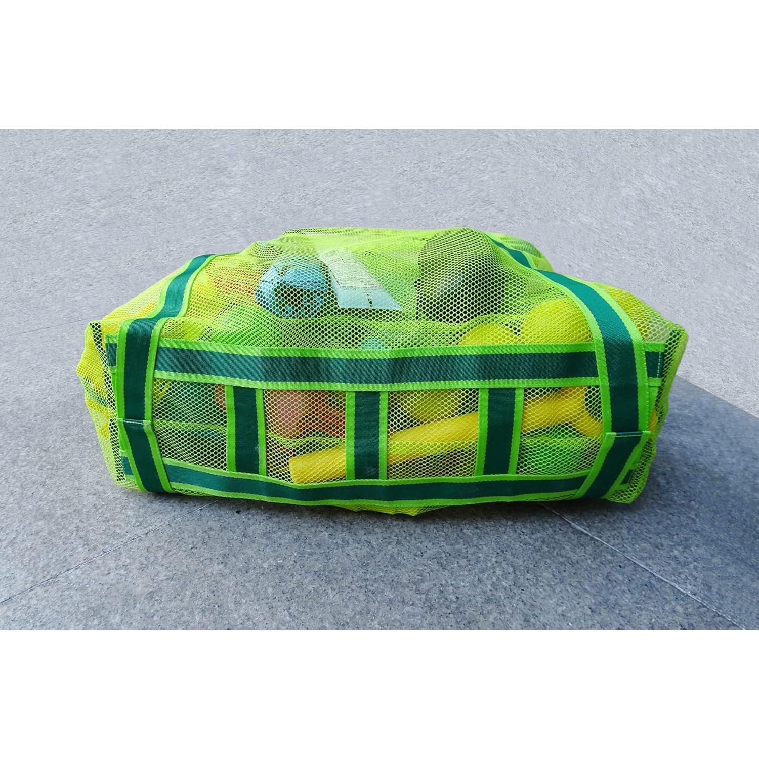 Bolsa de Playa Leberna Verde con Cremallera 40x20x55 cm