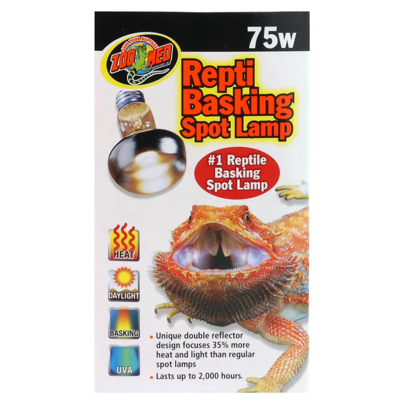 Lámpara Repti Basking Spot Zoo Med 75W - Paquete de 3