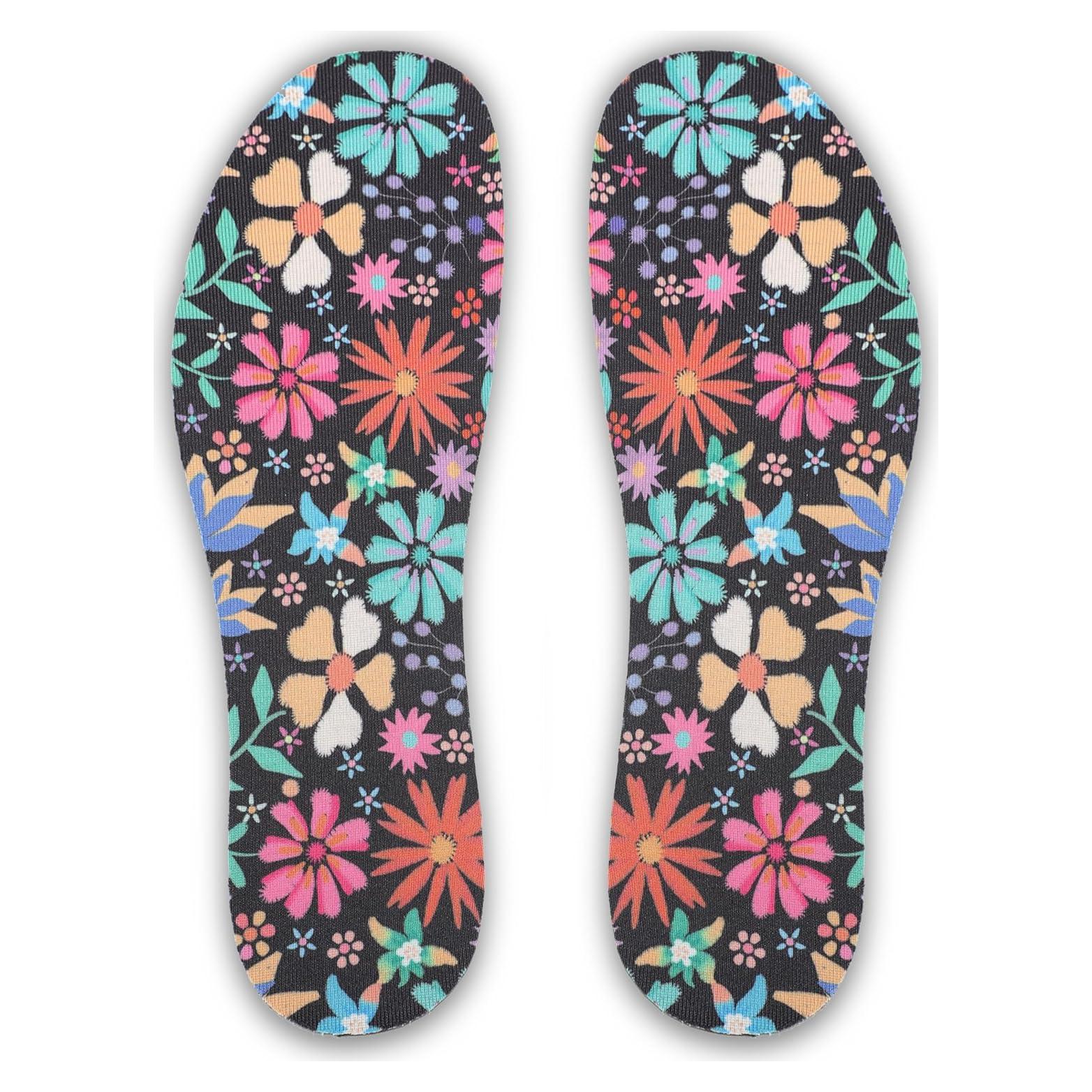 Plantillas No Show LMHCISO para Mujeres Floral Talla 6-9