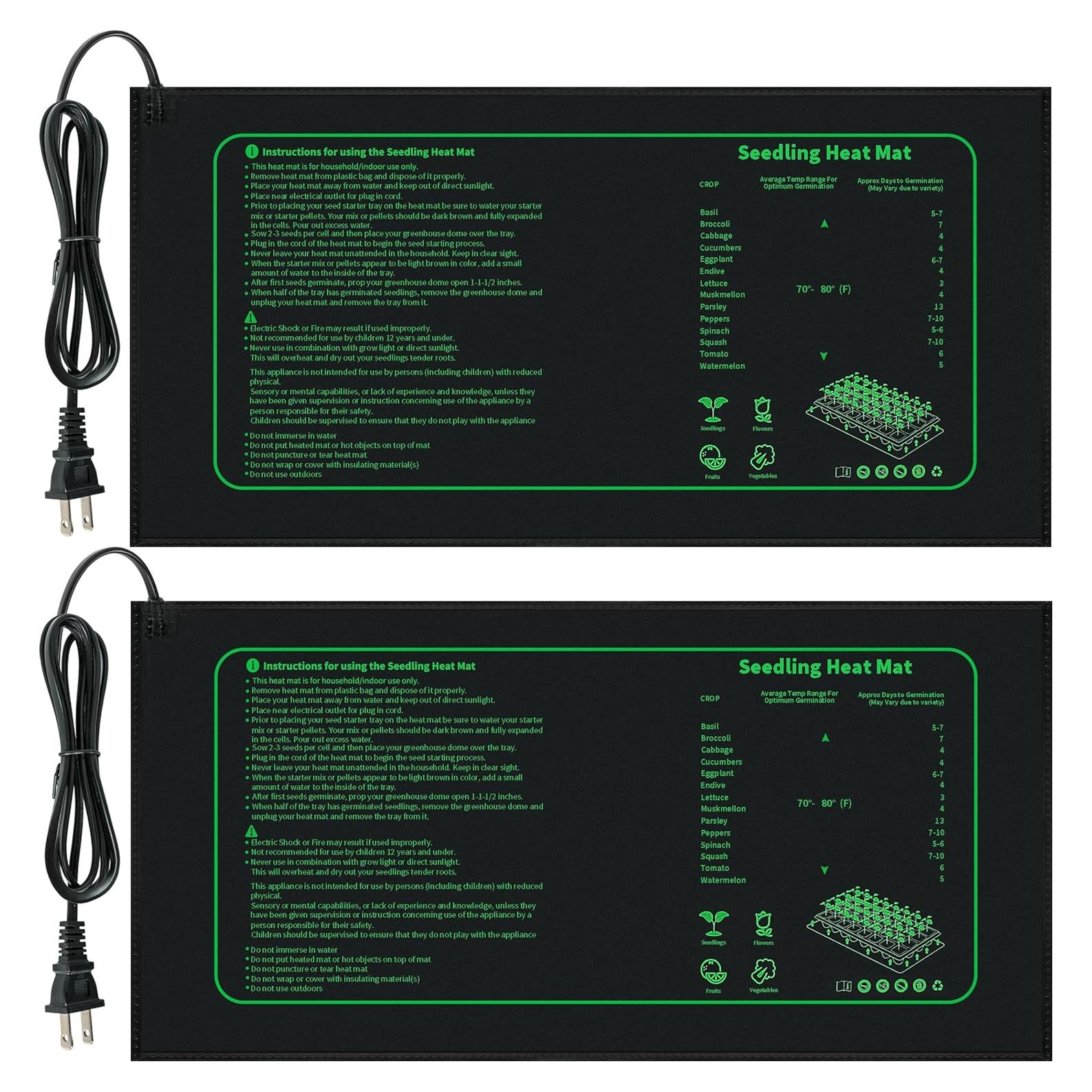 Alfombrilla Térmica para Plántulas LOCONHA 25.4x52.7cm 20W