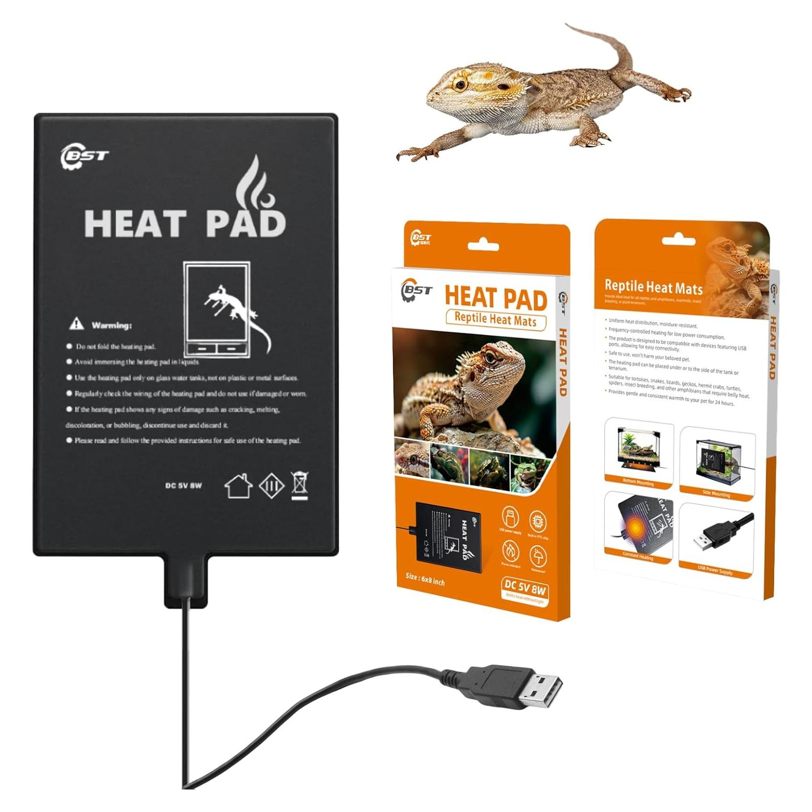 Almohadilla Térmica para Reptiles Besto 15x20 cm USB